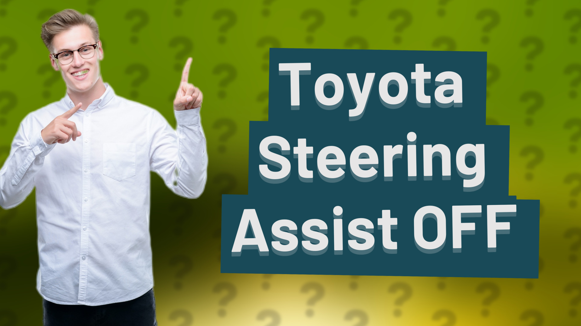 Toyota Steering Assist OFF