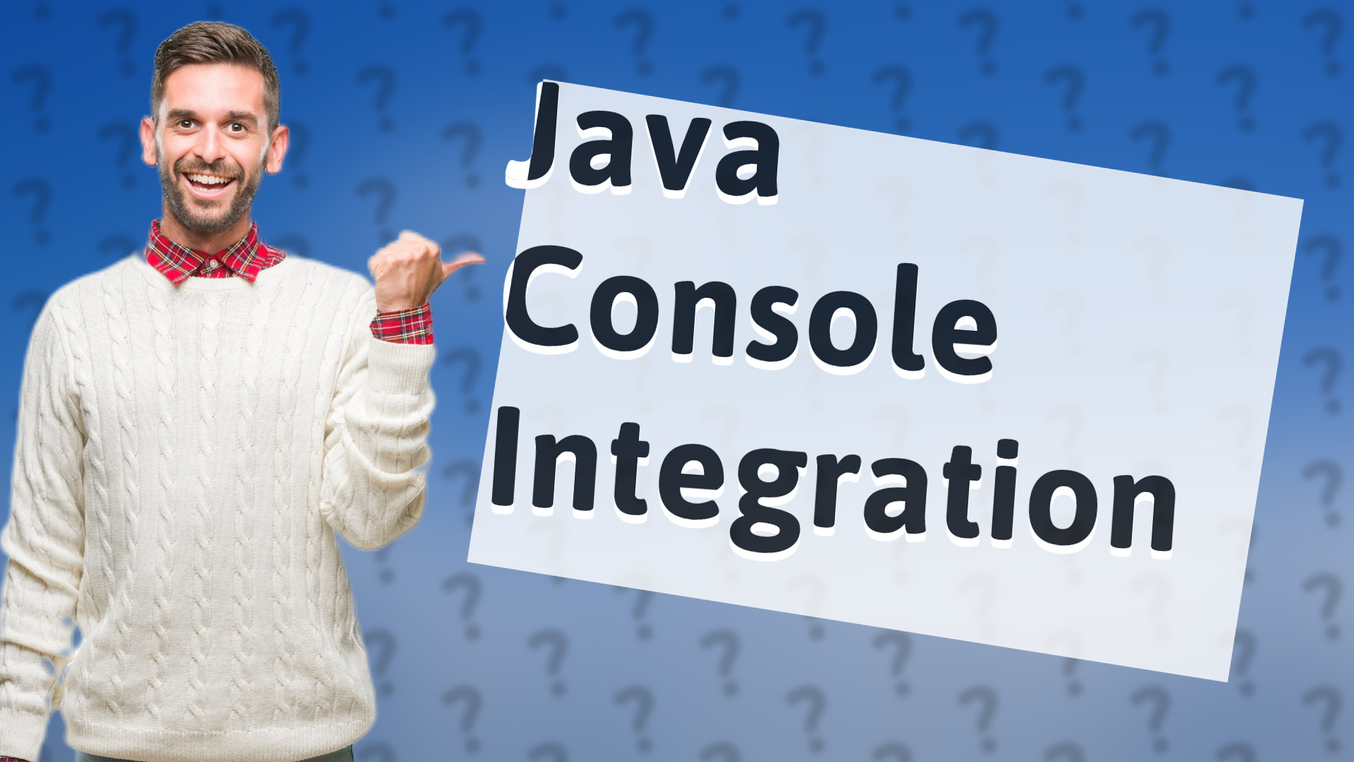 Java Console Integration