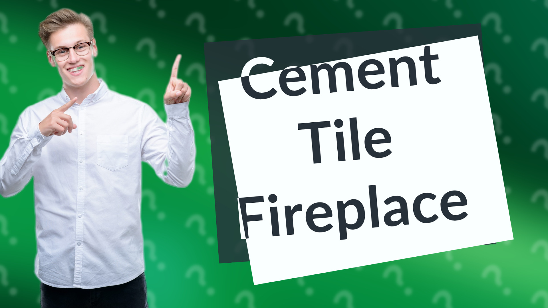 Cement Tile Fireplace