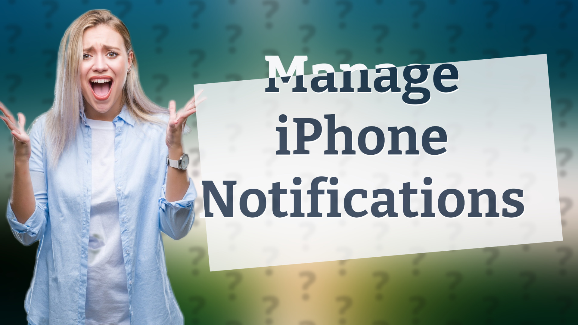 Manage iPhone Notifications