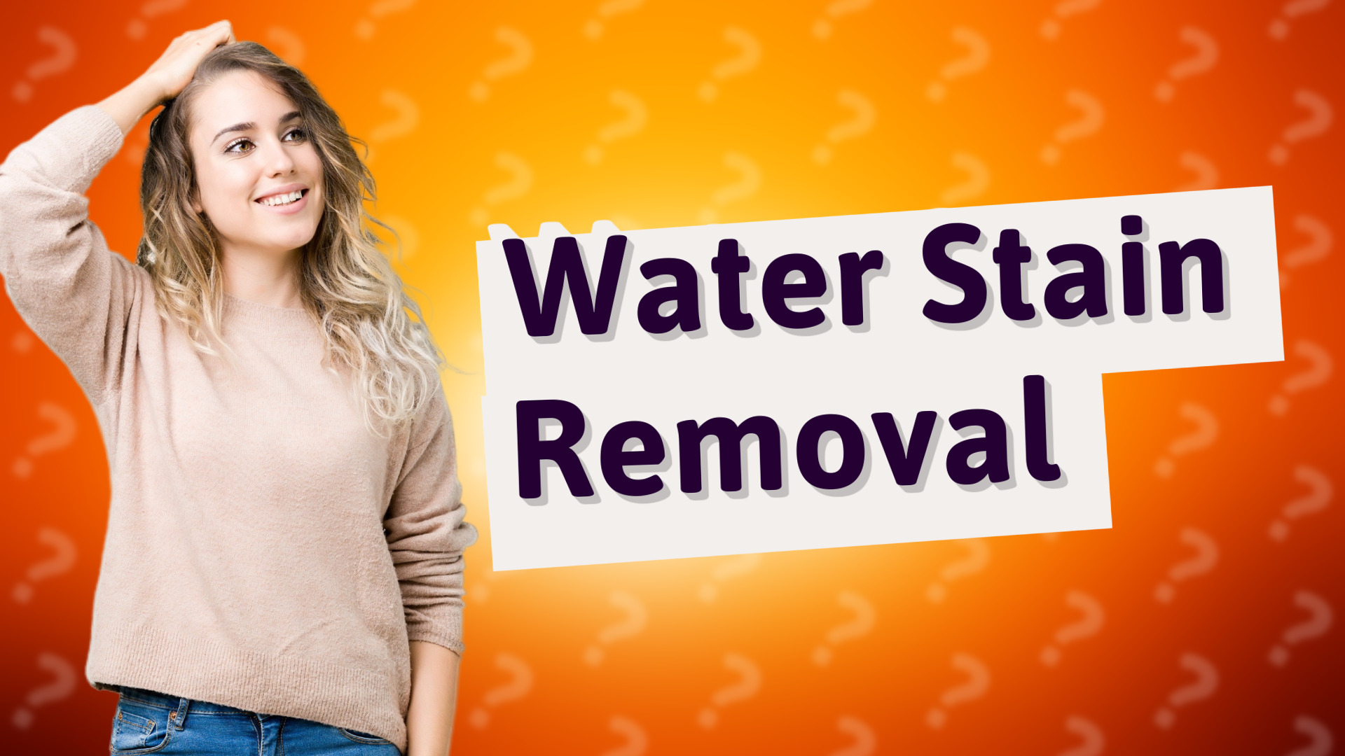 Water Stain Removal