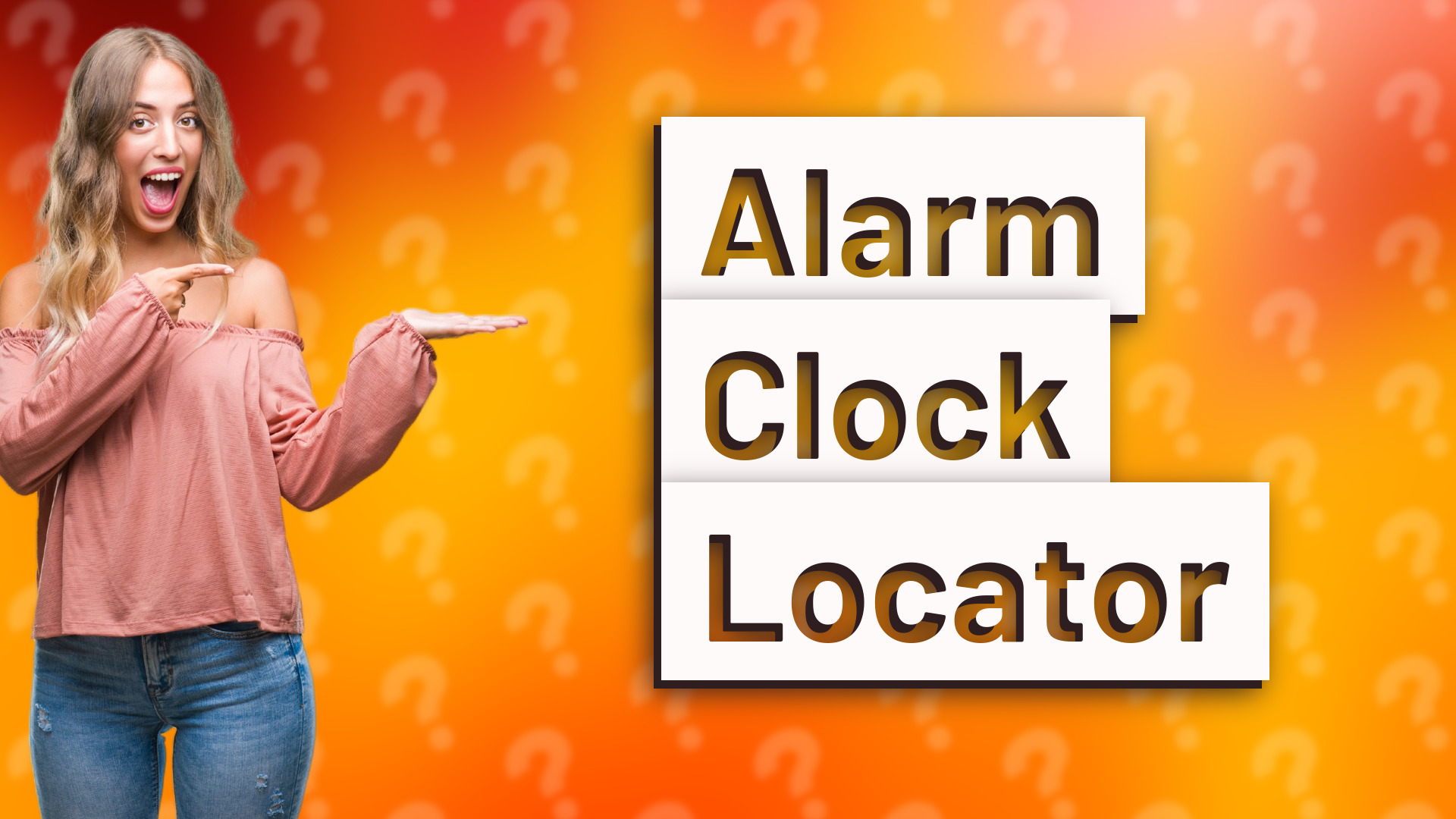 Alarm Clock Locator