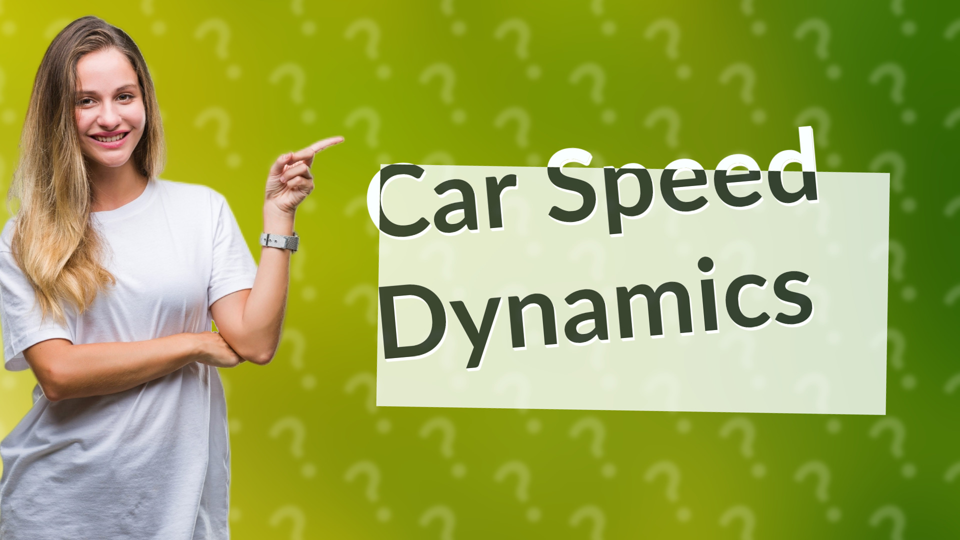 Car Speed Dynamics