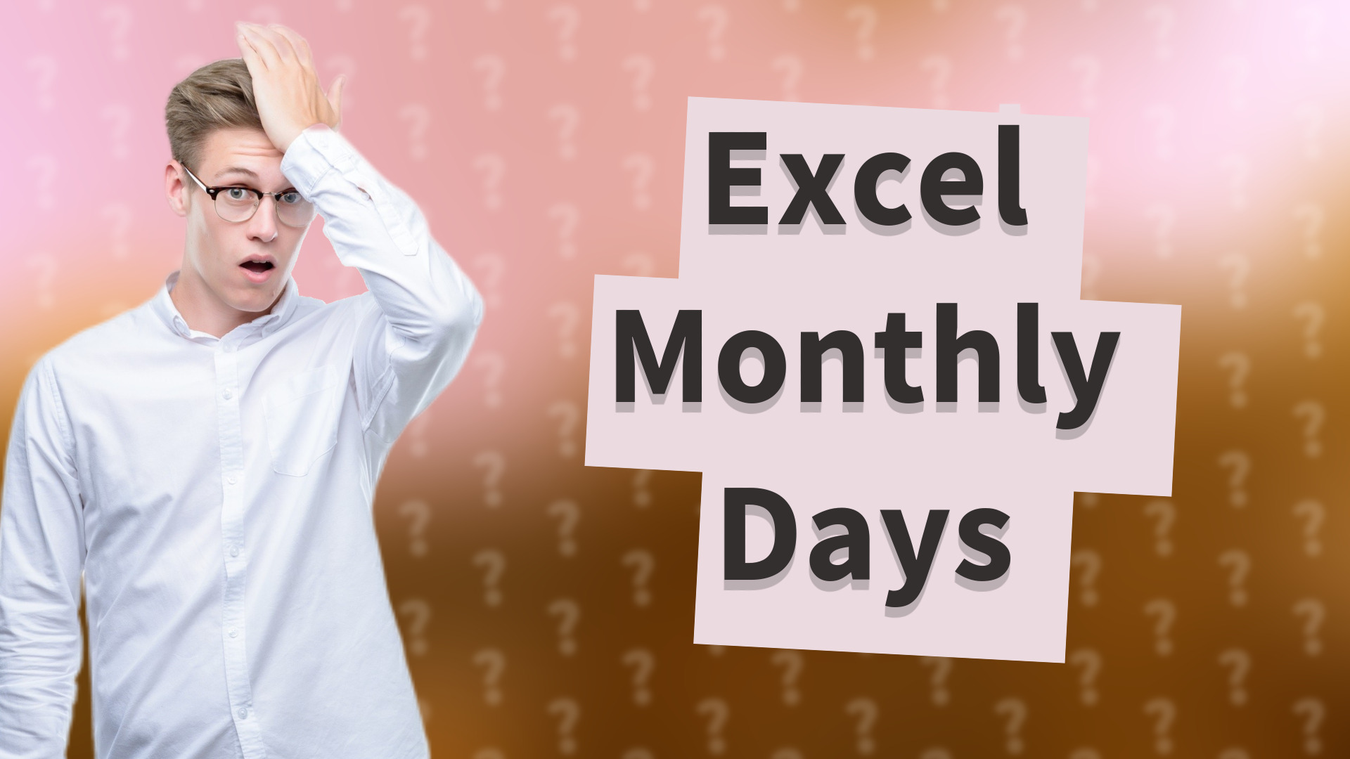 Excel Monthly Days