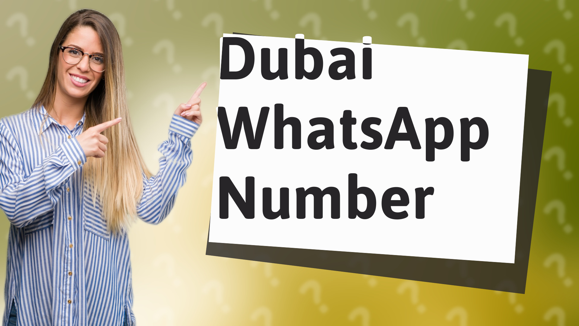 Dubai WhatsApp Number