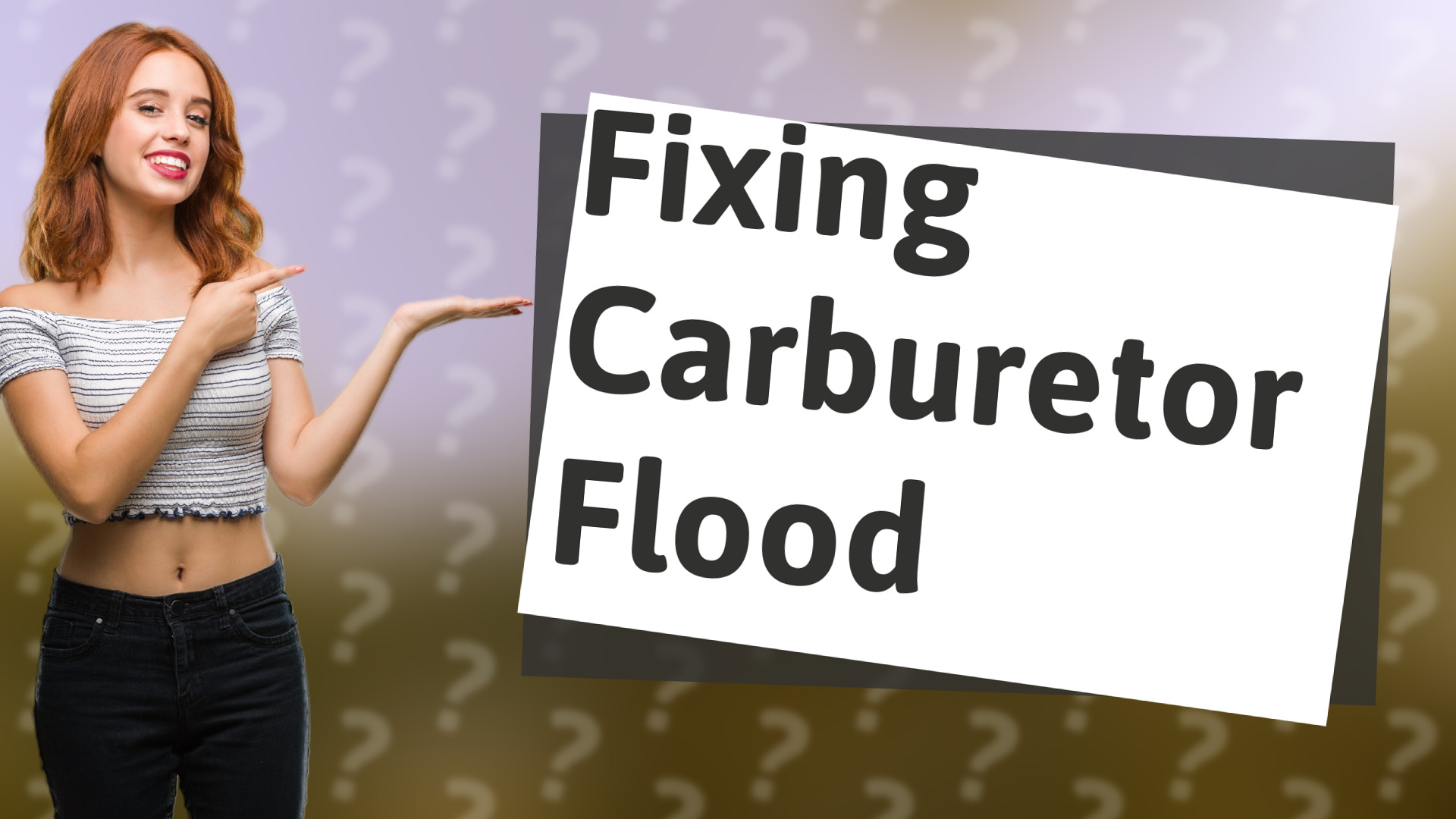 Fixing Carburetor Flood