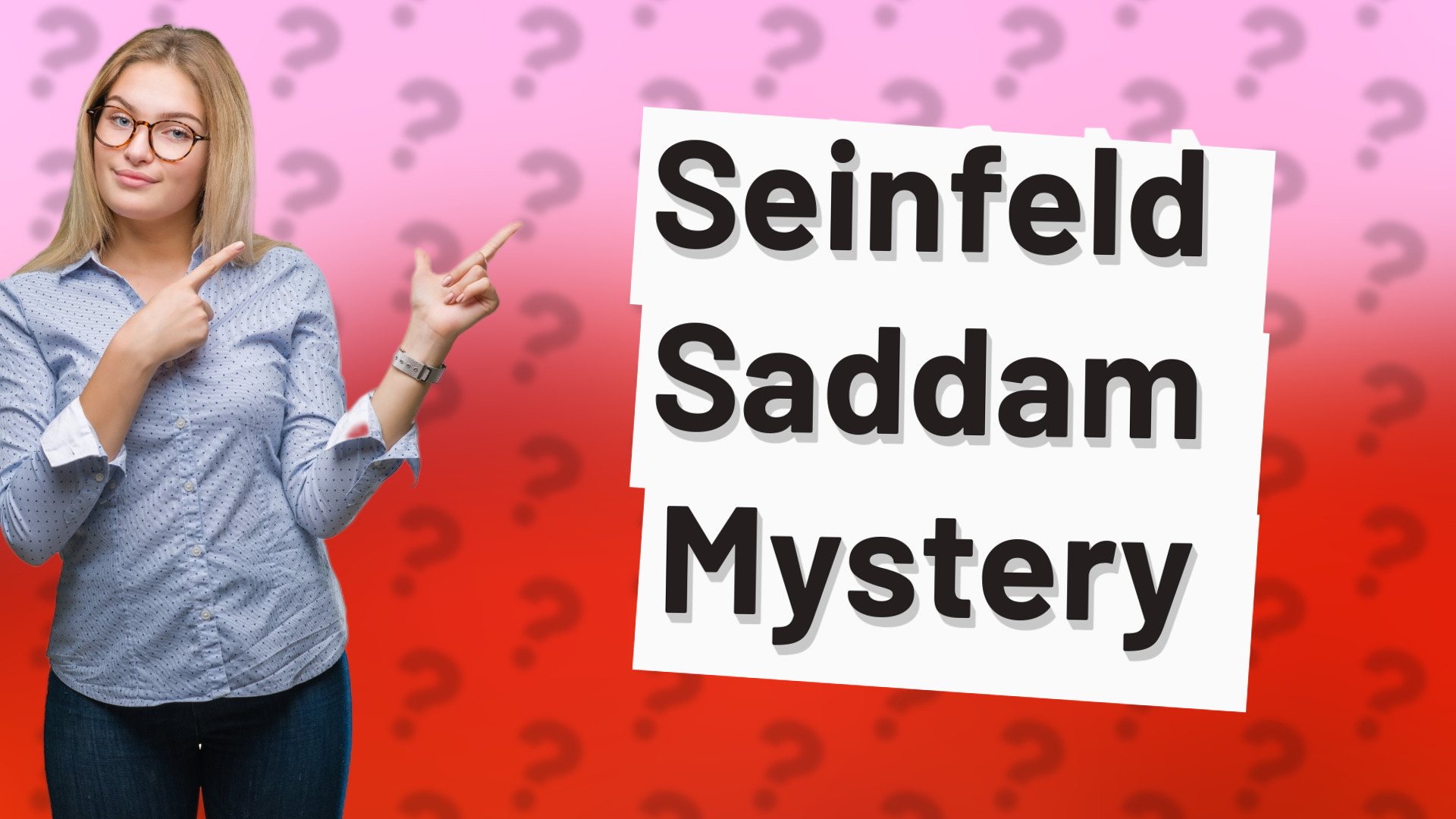 Seinfeld Saddam Mystery