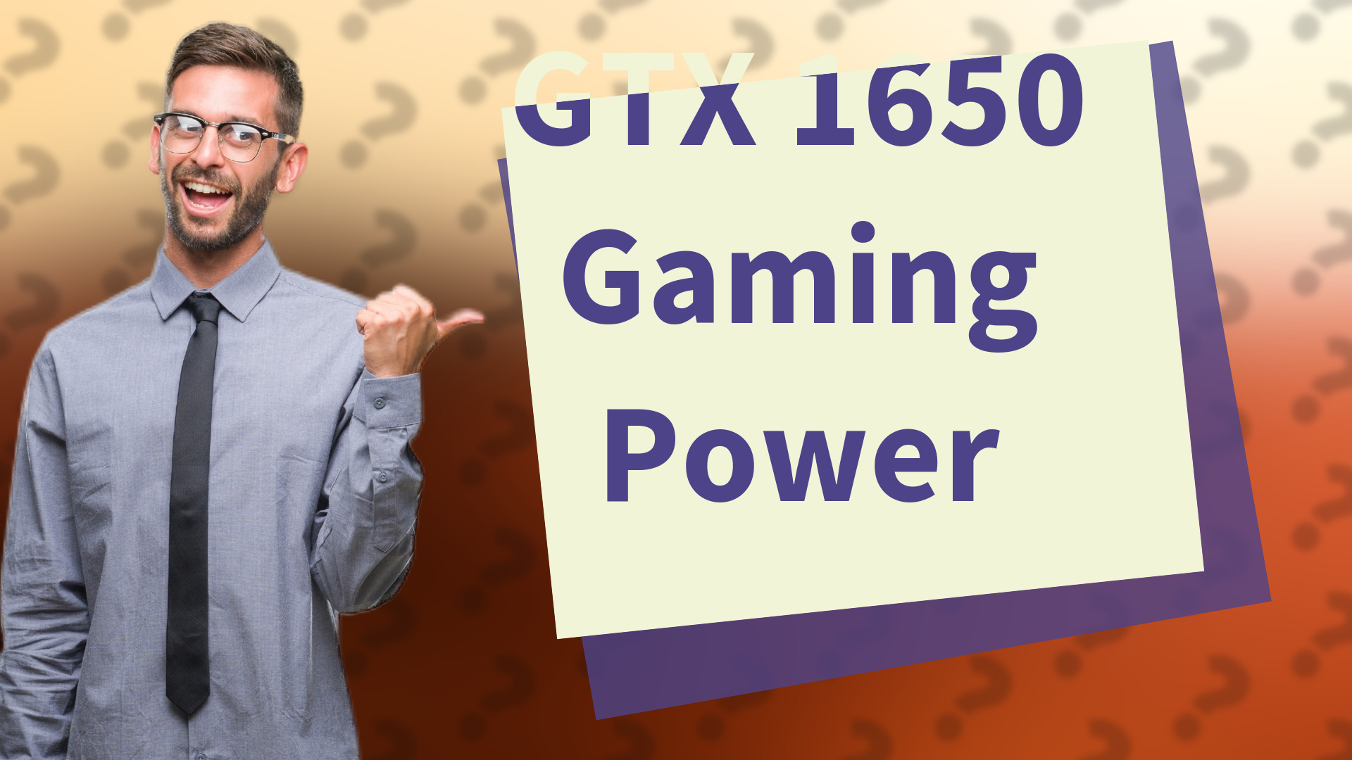GTX 1650 Gaming Power