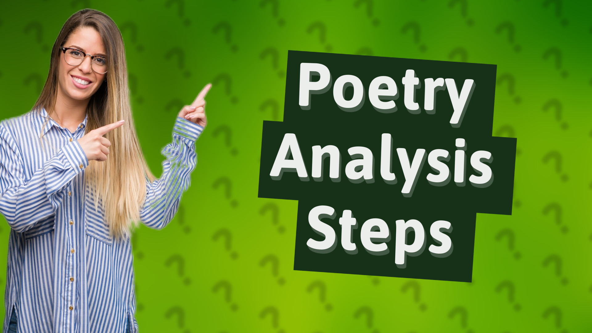 Poetry Analysis Steps