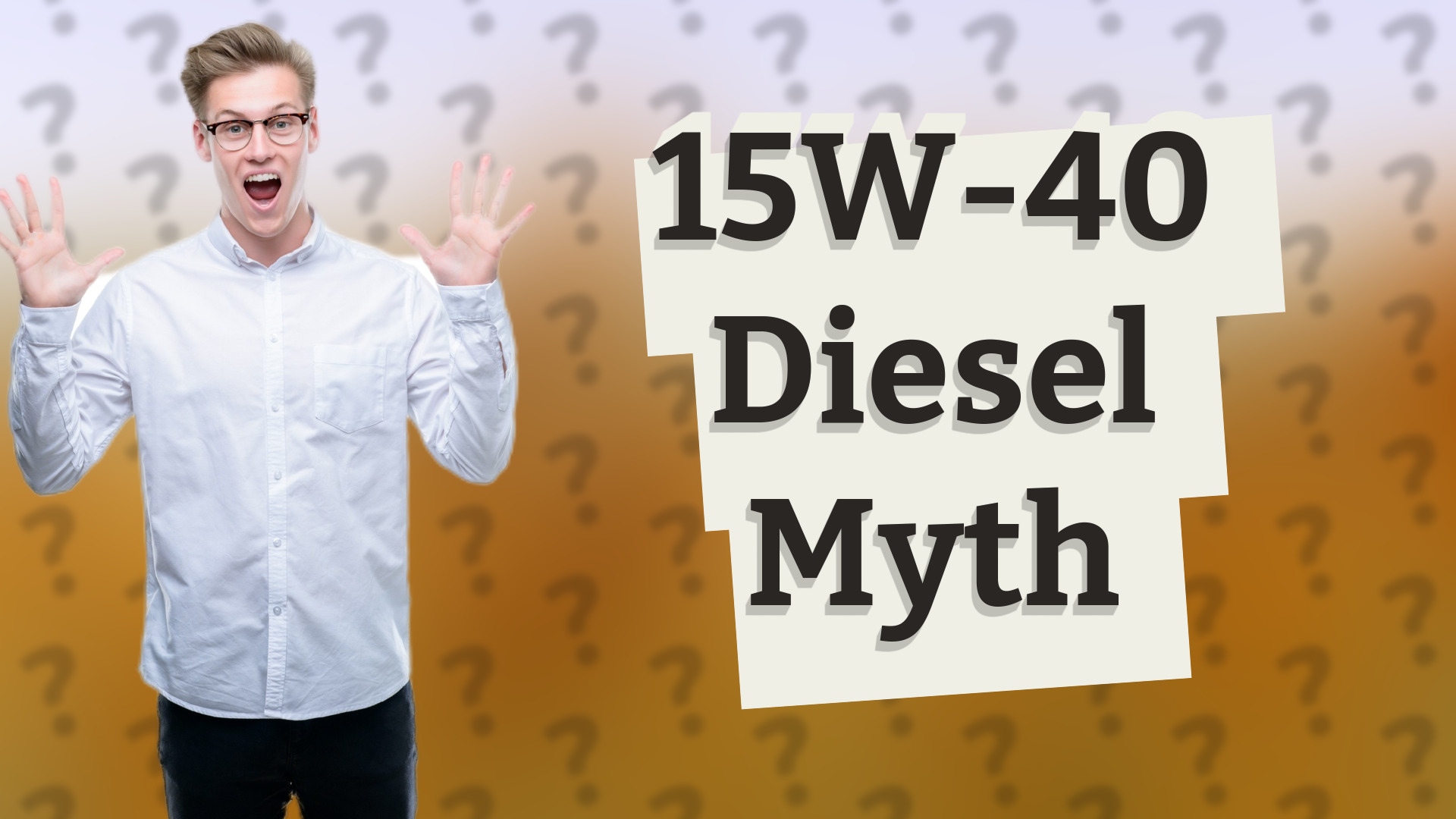 15W-40 Diesel Myth