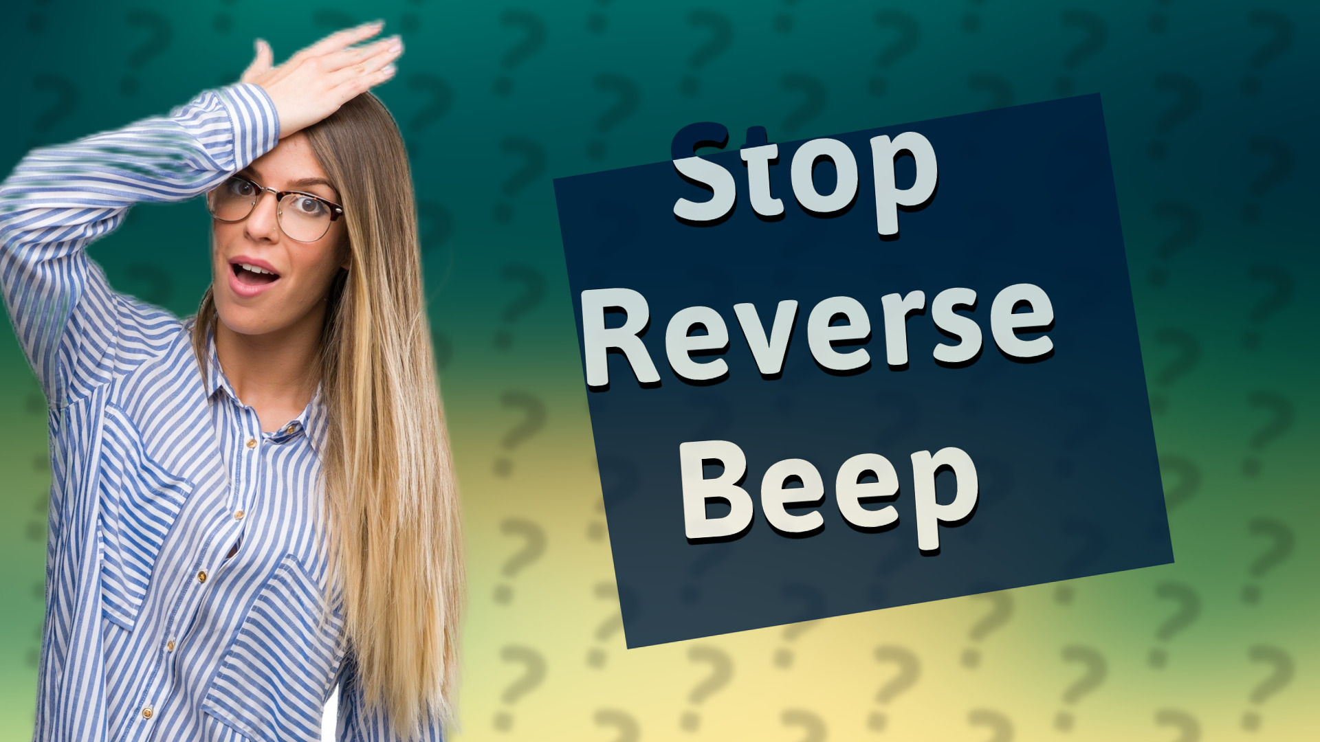 Stop Reverse Beep