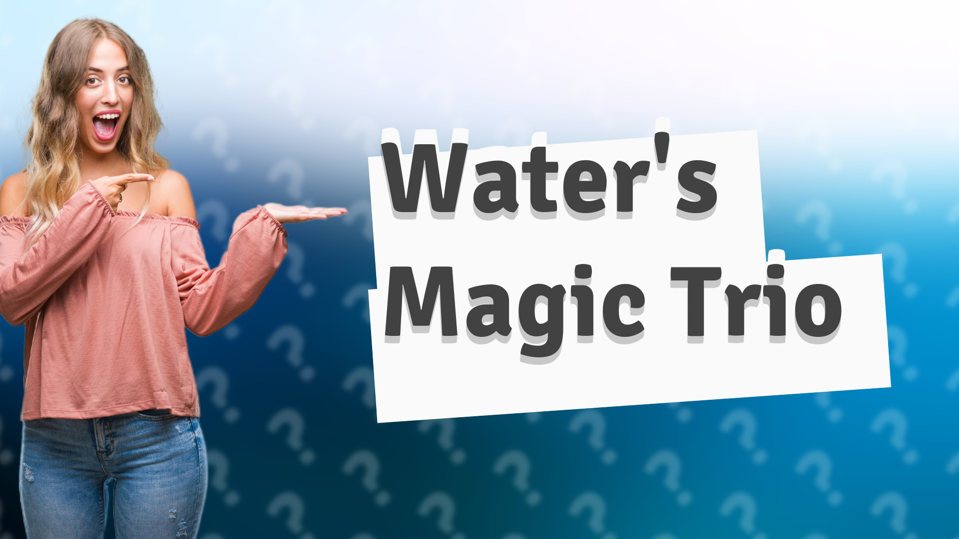Water's Magic Trio