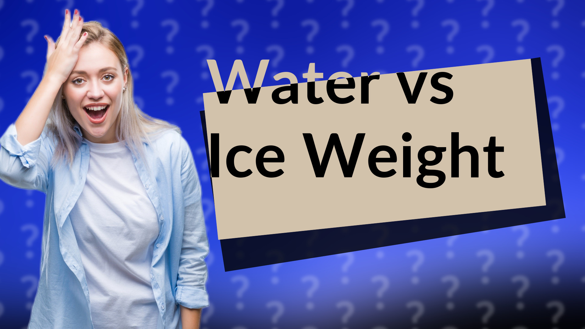 Water vs Ice Weight