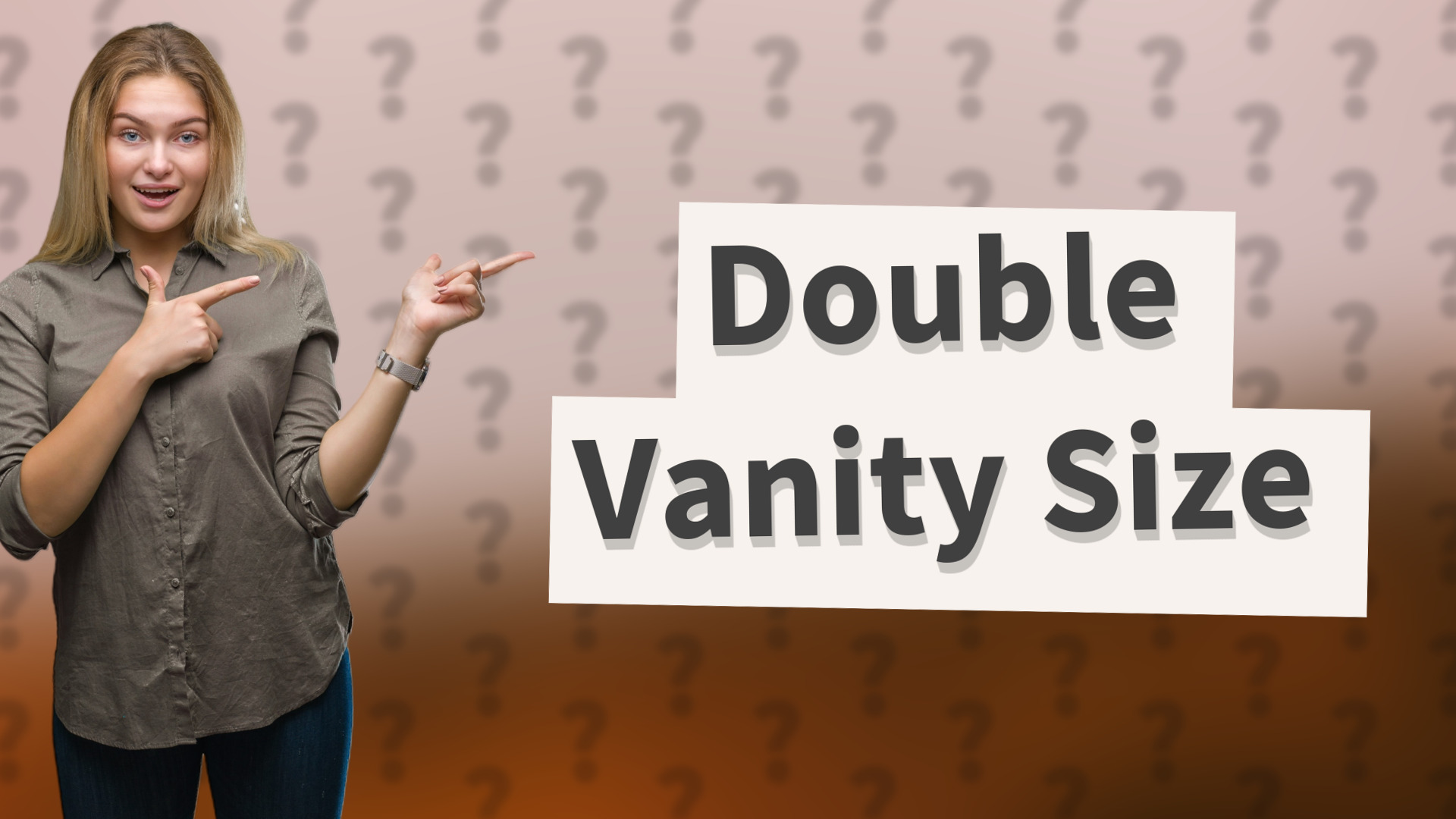 Double Vanity Size