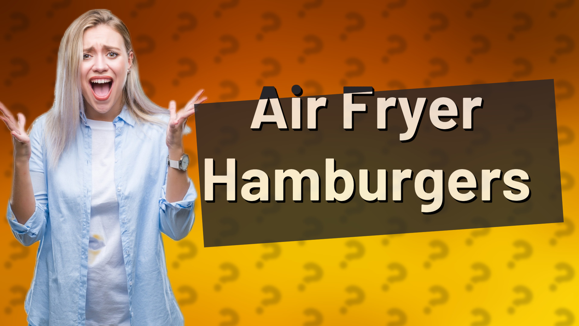 Air Fryer Hamburgers
