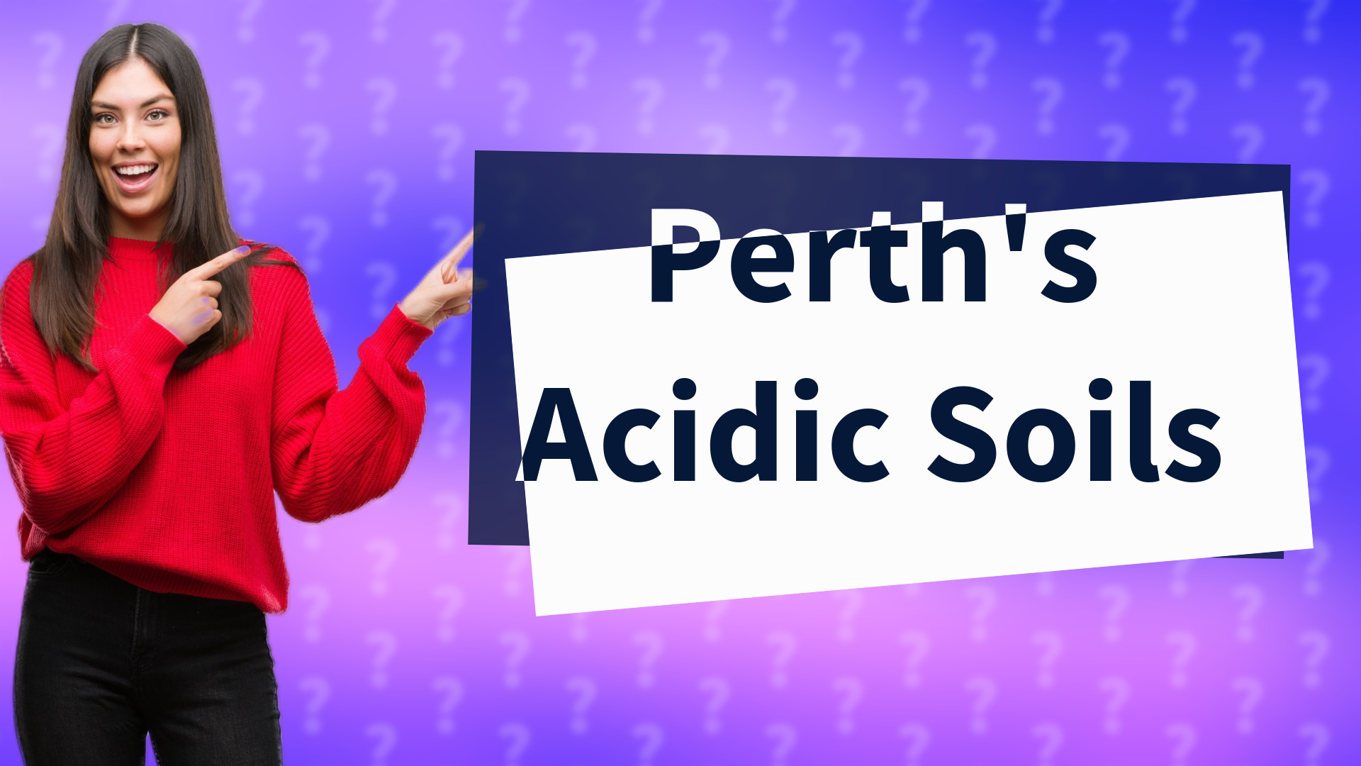 Perth's Acidic Soils