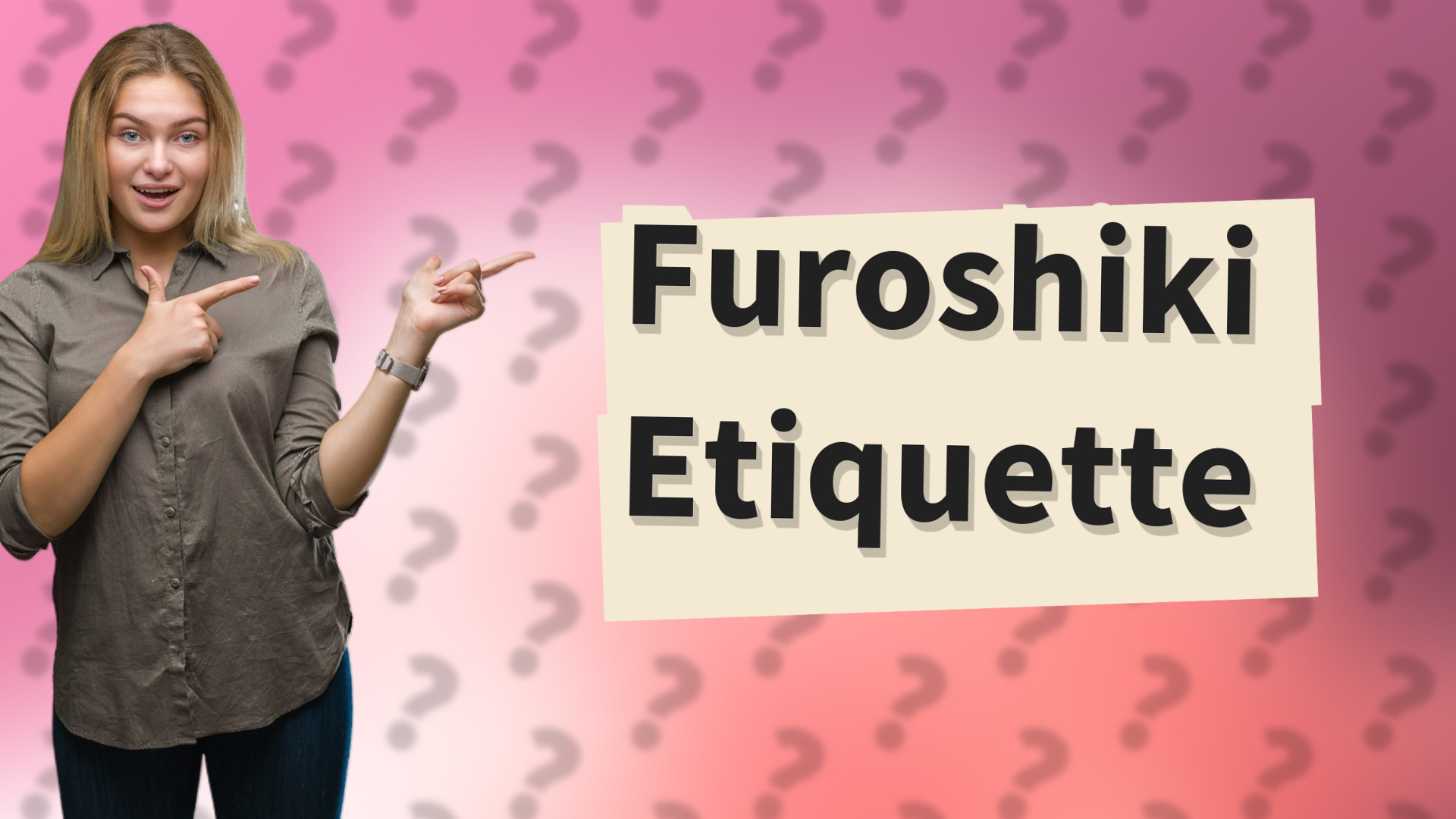 Furoshiki Etiquette