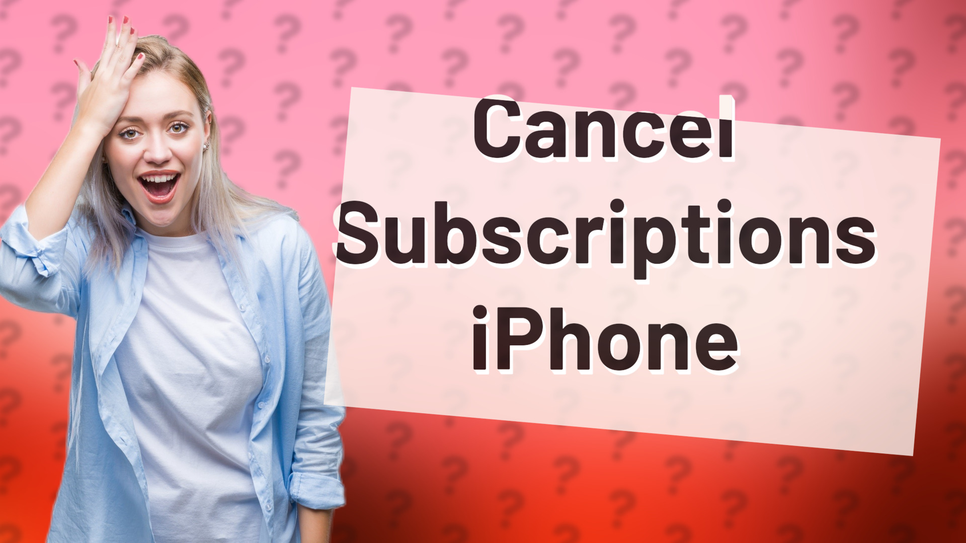 Cancel Subscriptions iPhone