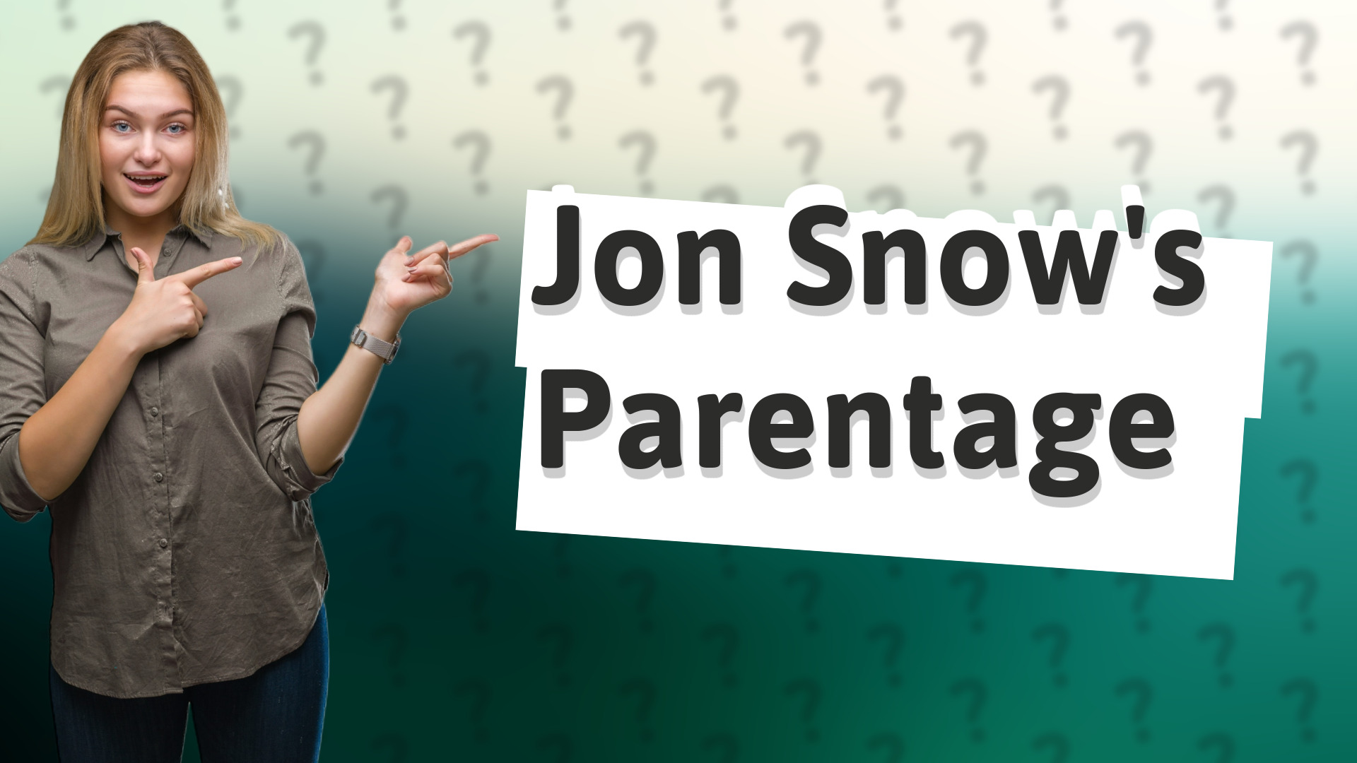 Jon Snow's Parentage