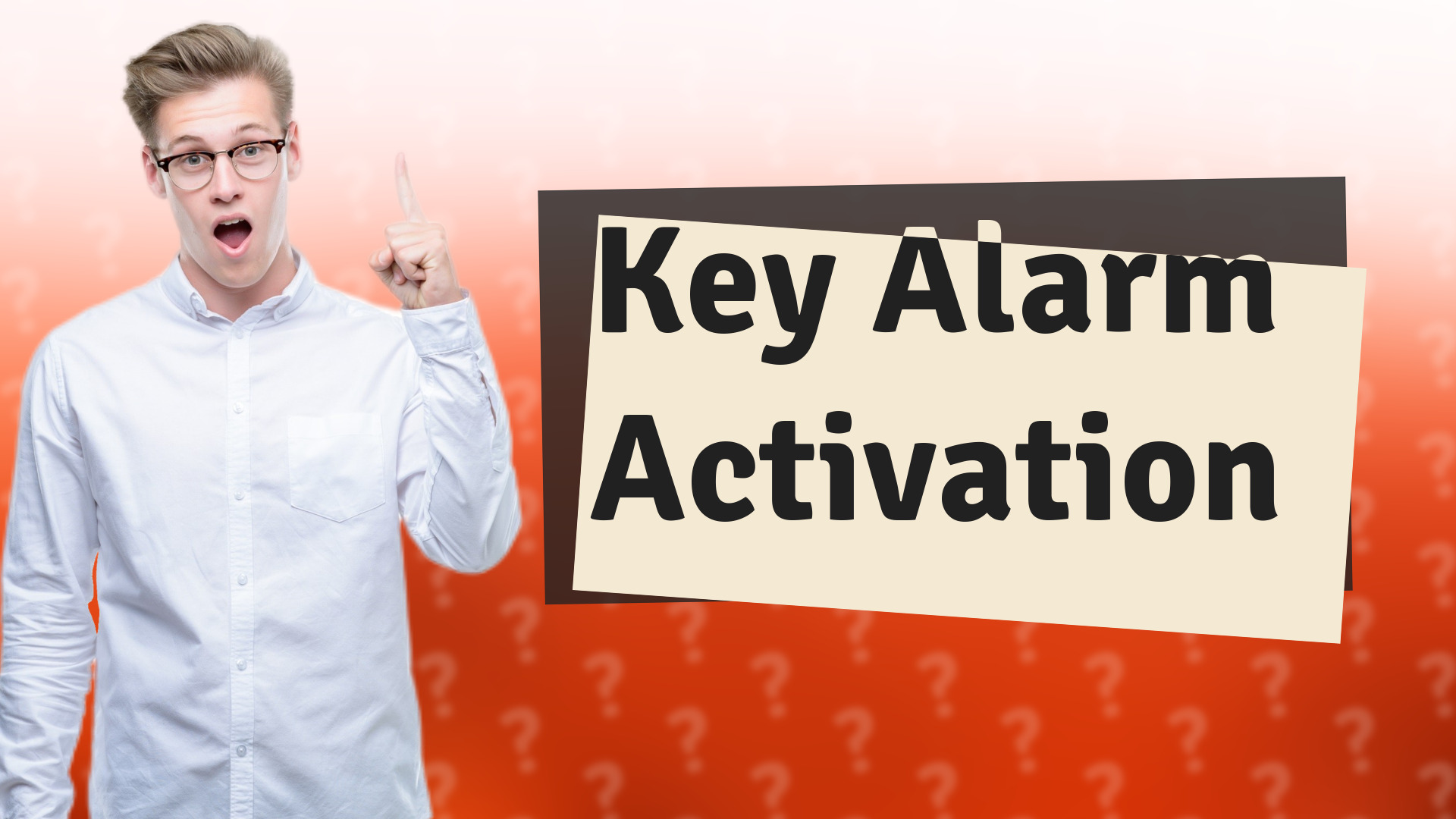 Key Alarm Activation