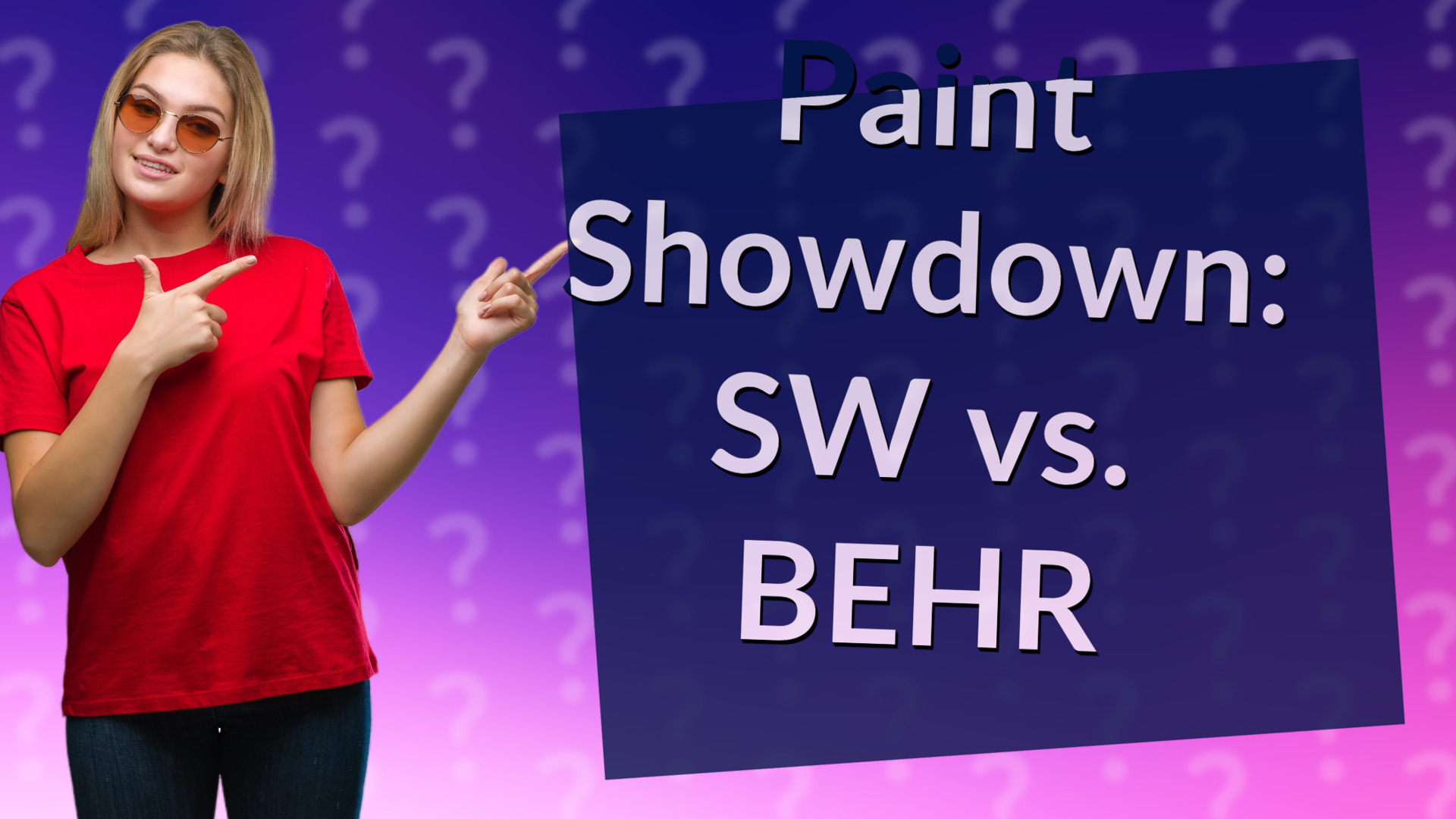 Paint Showdown: SW vs. BEHR