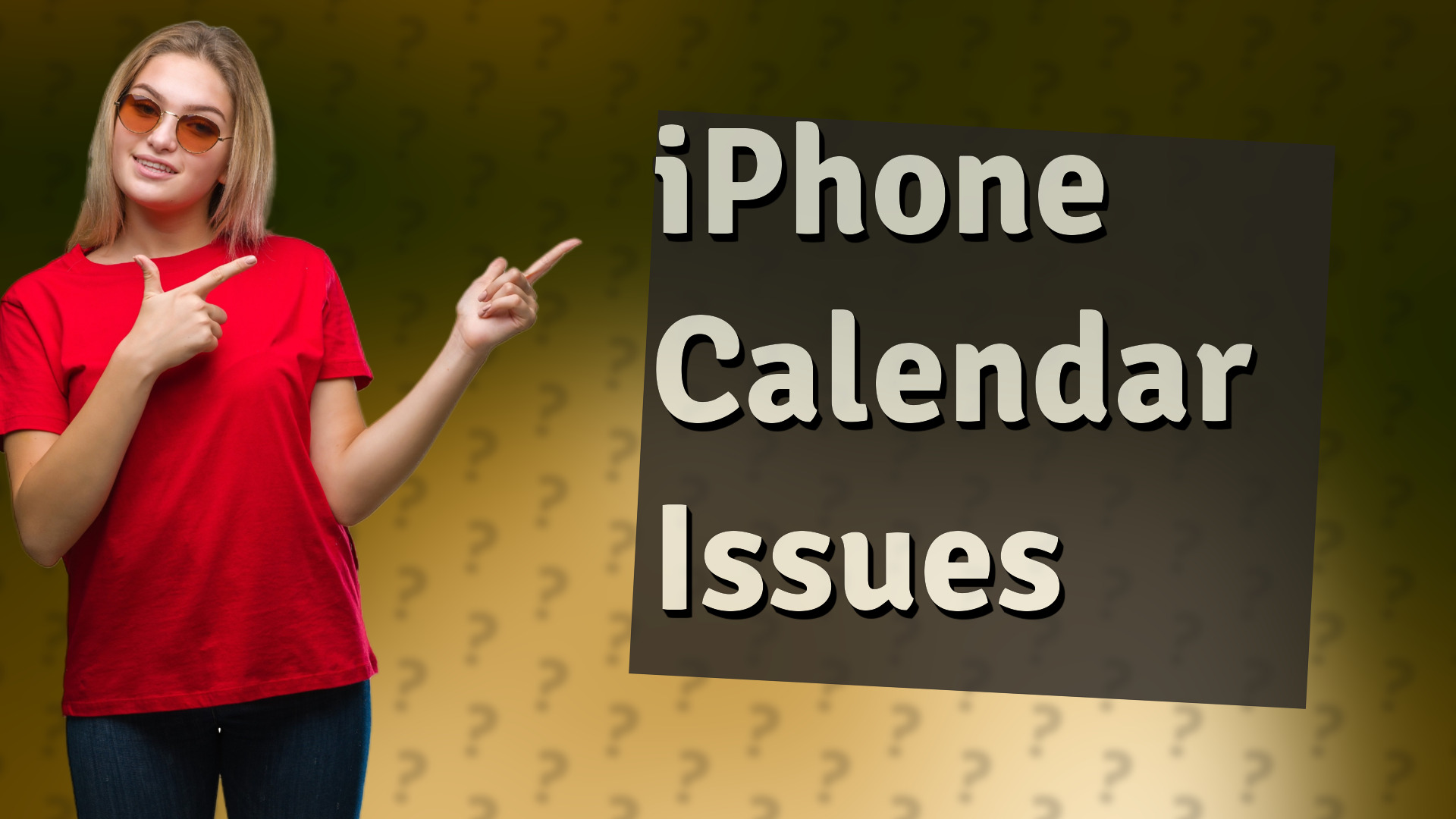 iPhone Calendar Issues