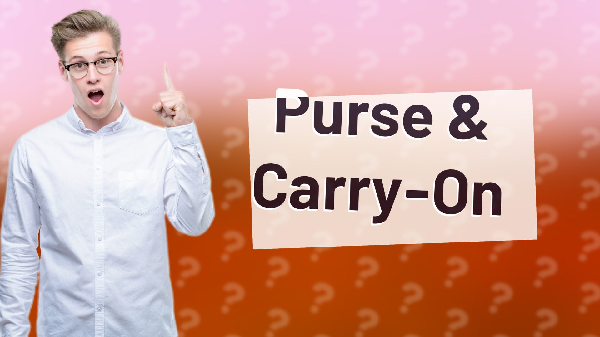 Purse & Carry-On