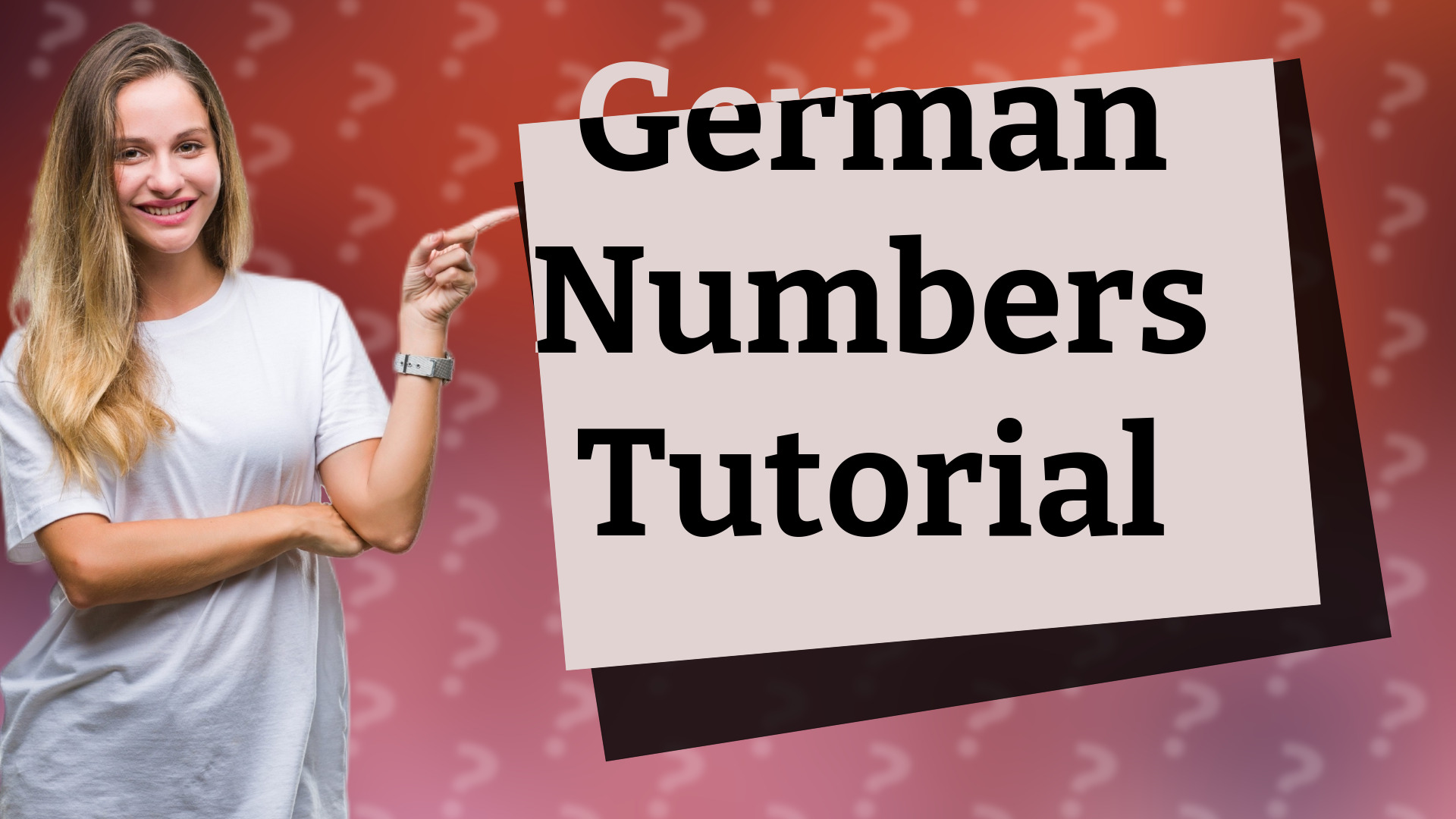 German Numbers Tutorial