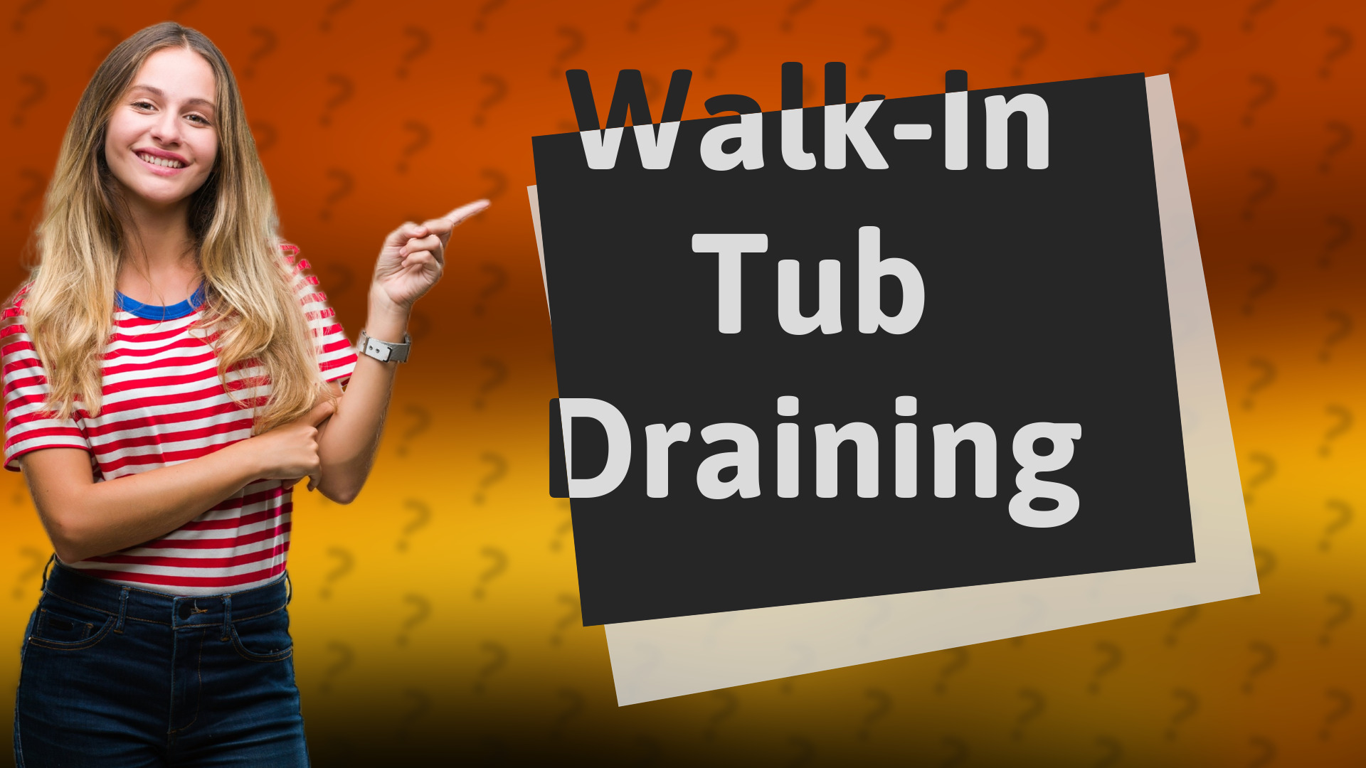 Walk-In Tub Draining