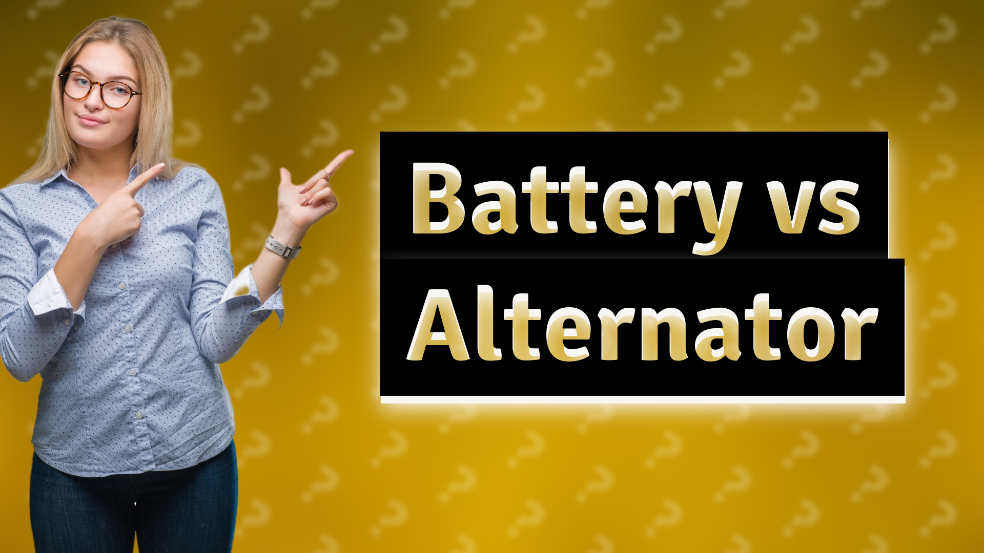 Battery vs Alternator