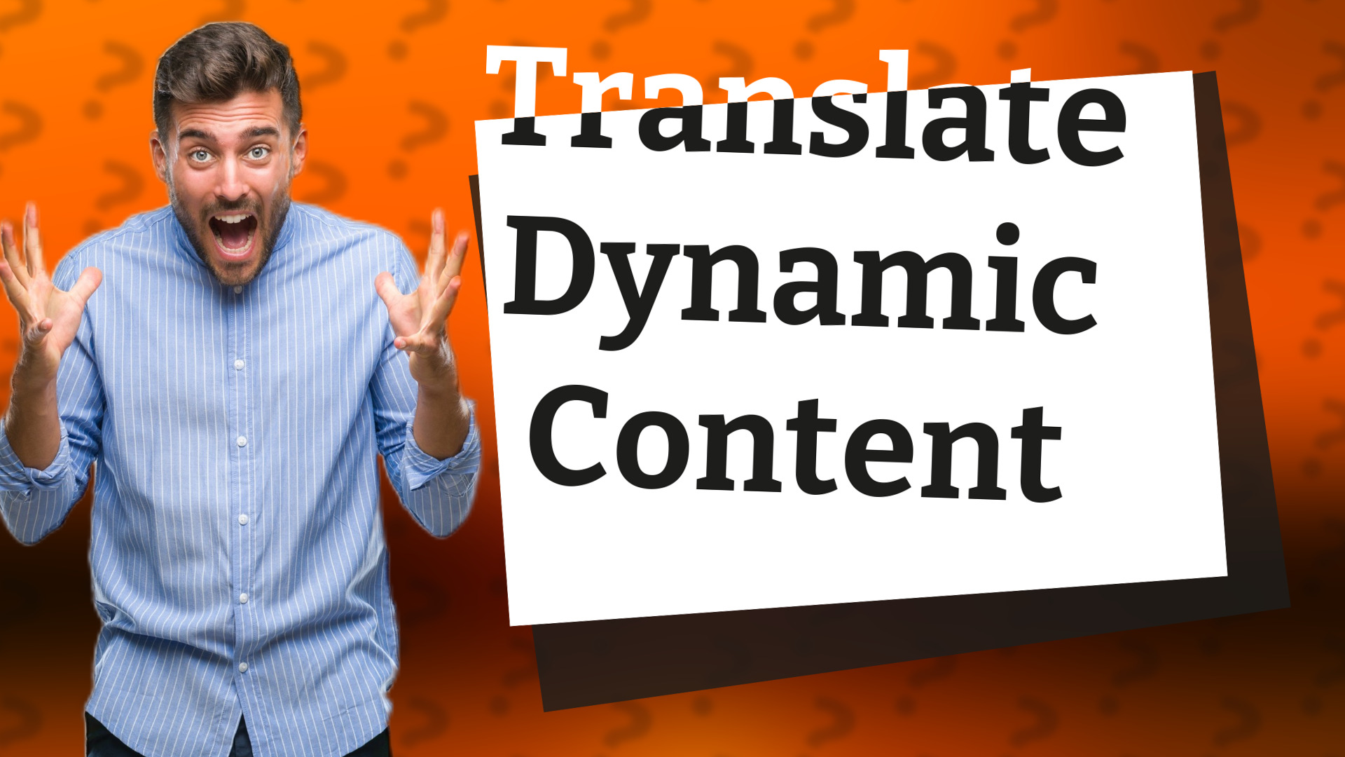 Translate Dynamic Content