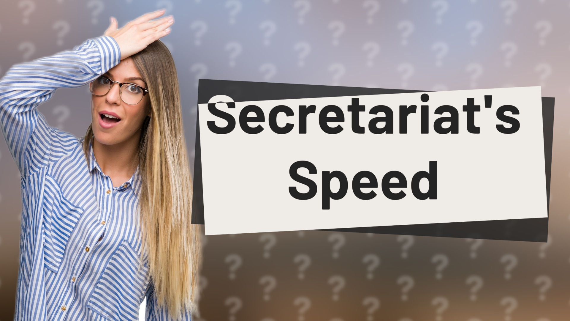 Secretariat's Speed