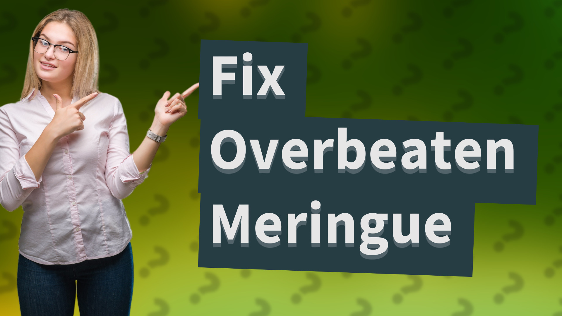 Fix Overbeaten Meringue