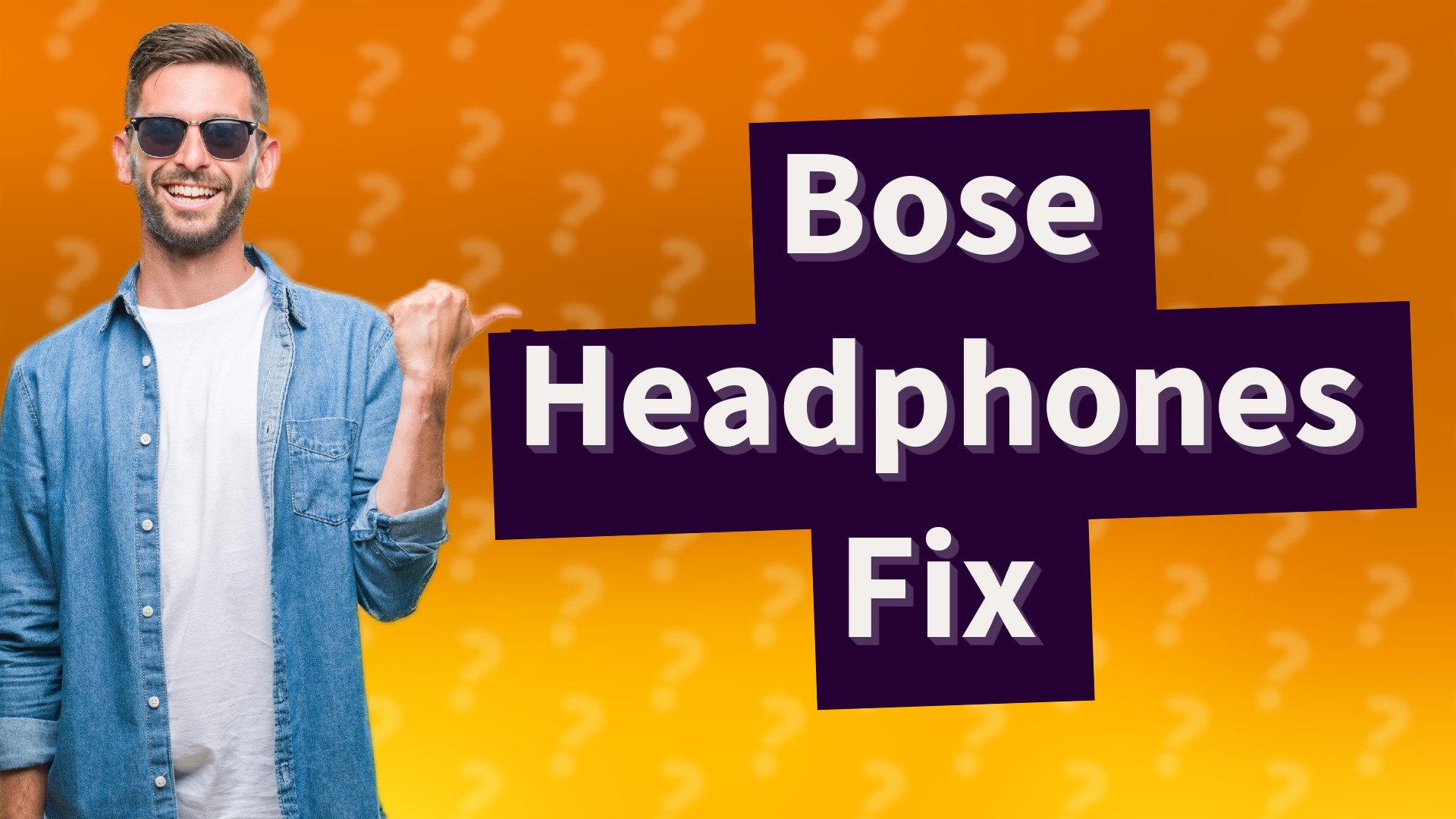Bose Headphones Fix