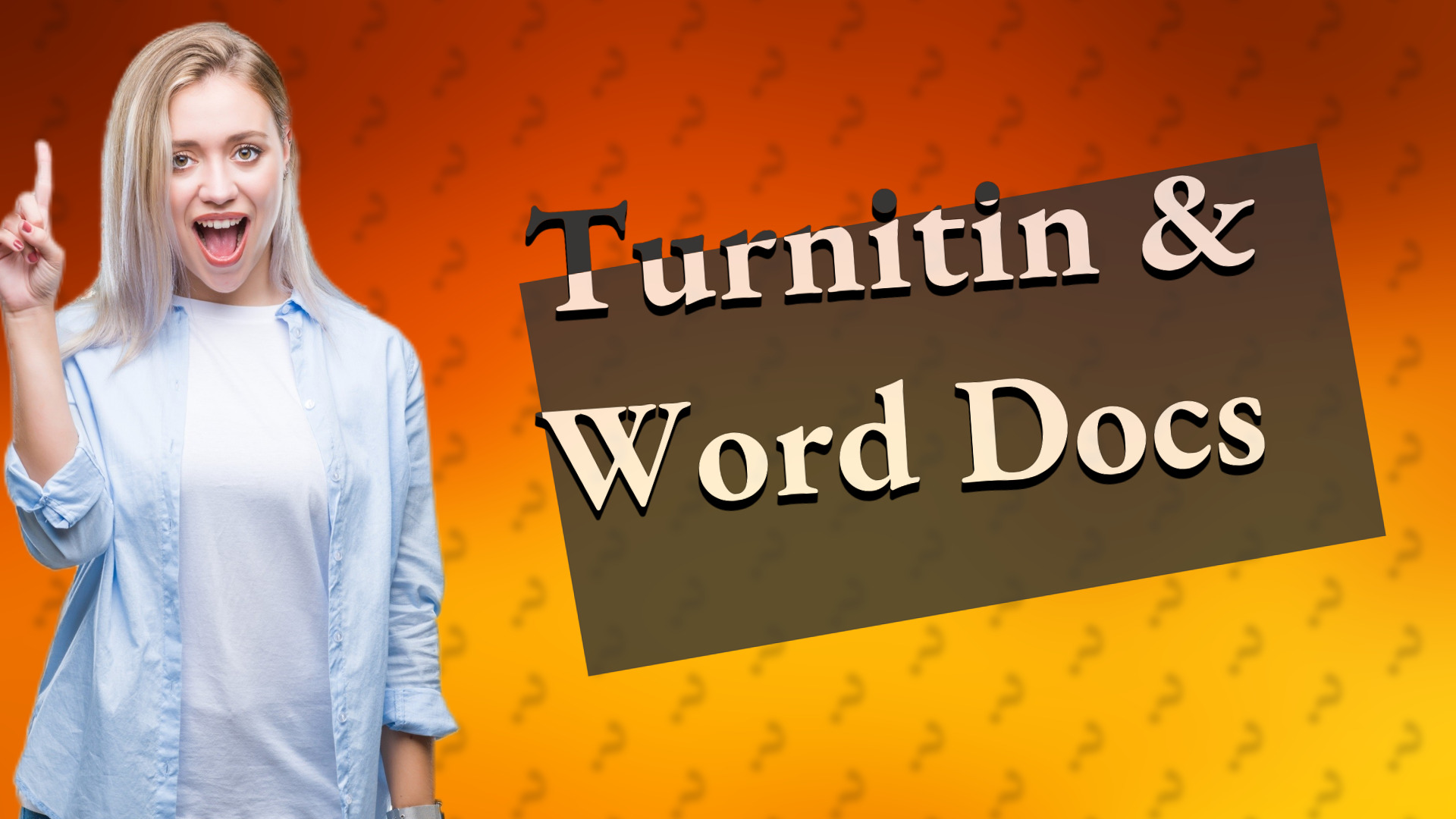 Turnitin & Word Docs