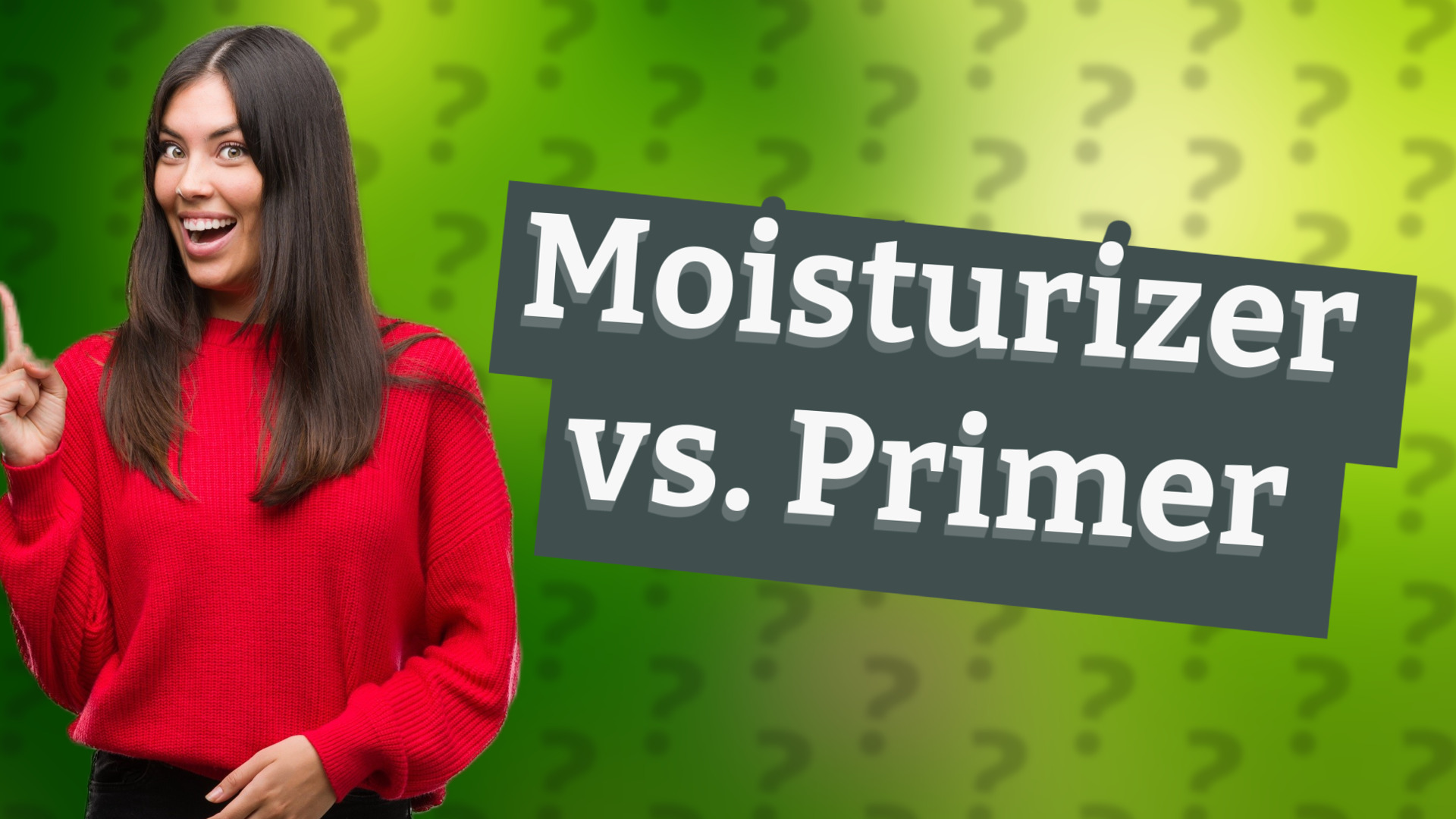 Moisturizer vs. Primer