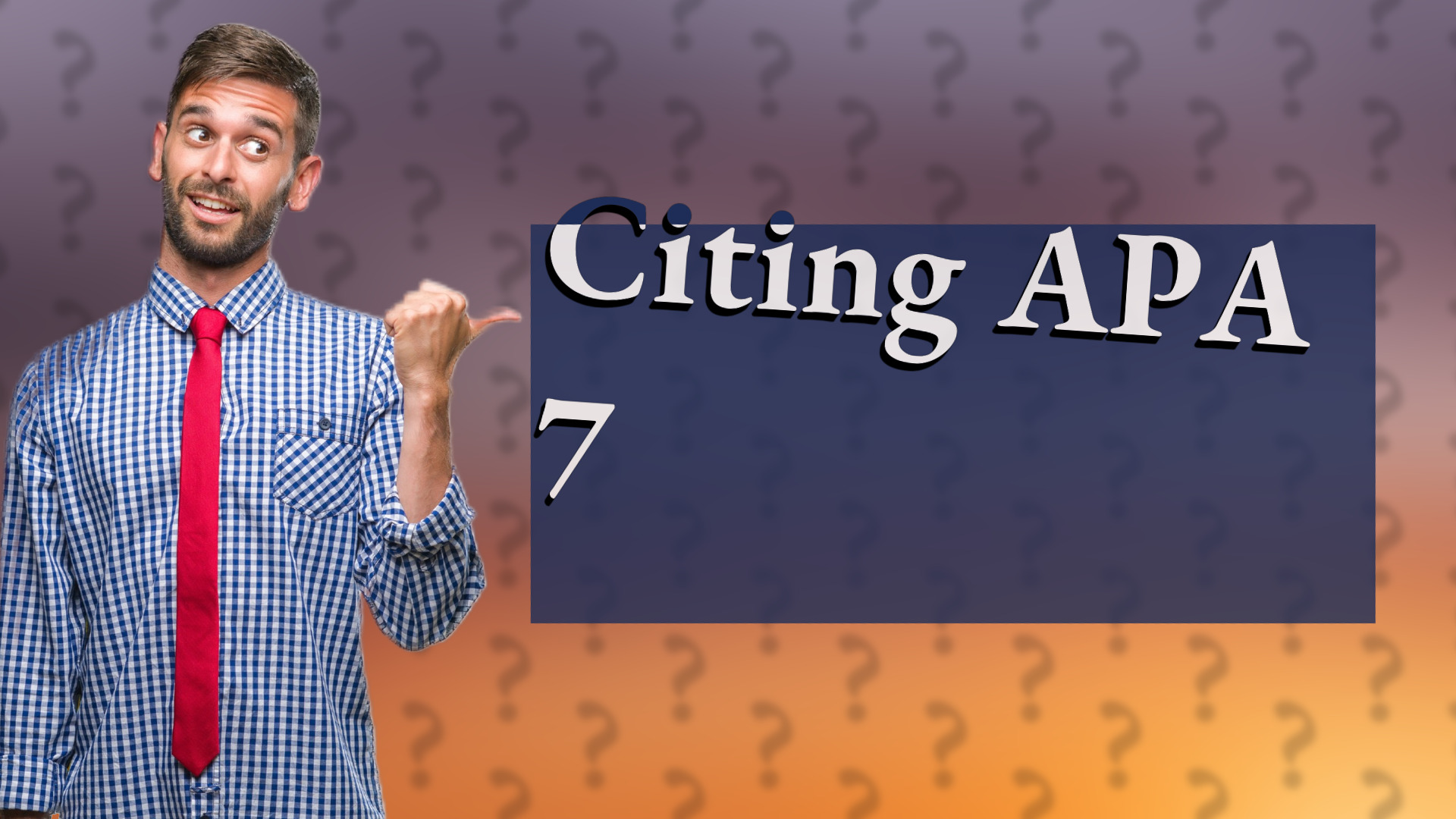 Citing APA 7