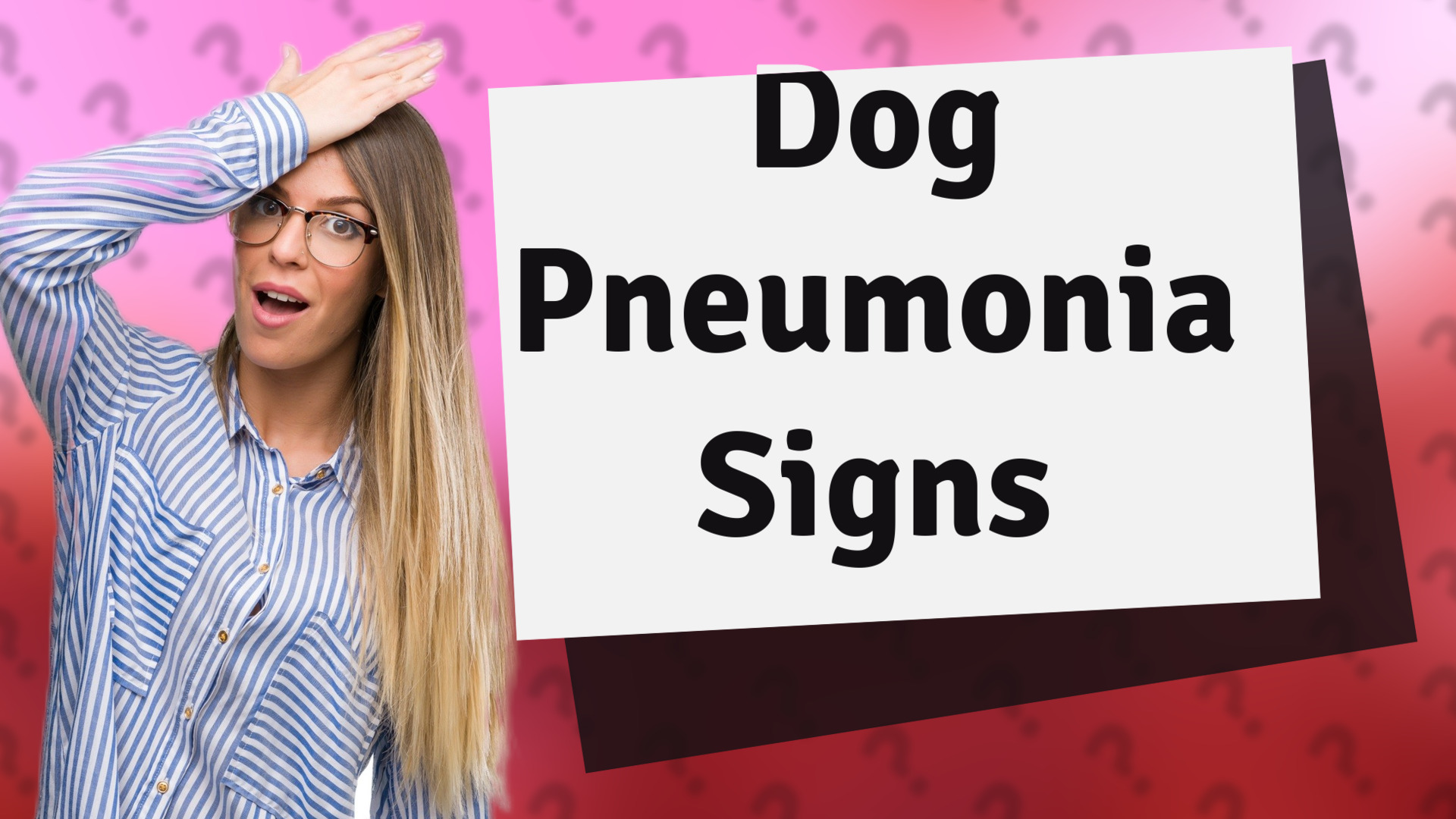 Dog Pneumonia Signs