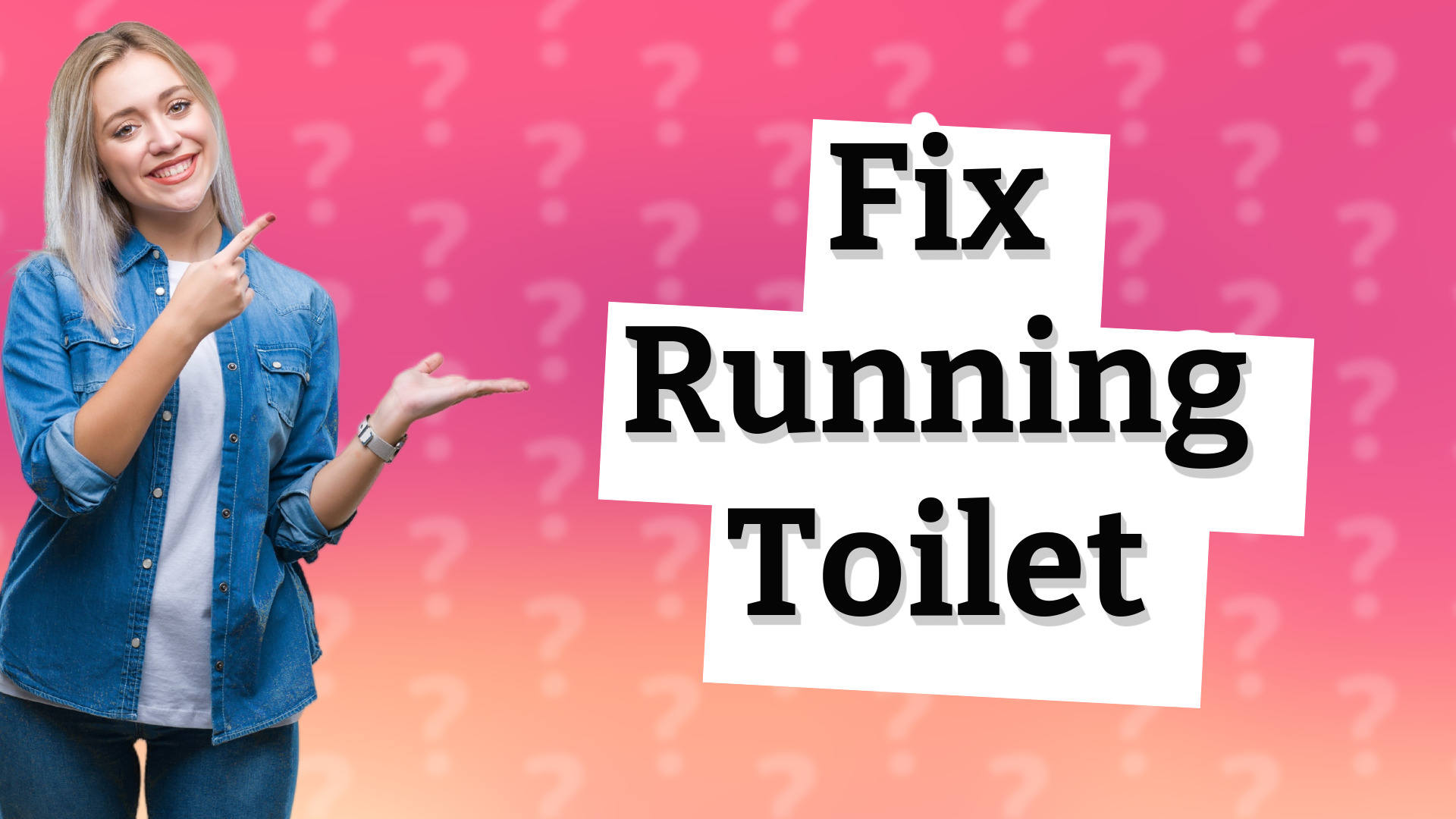 Fix Running Toilet