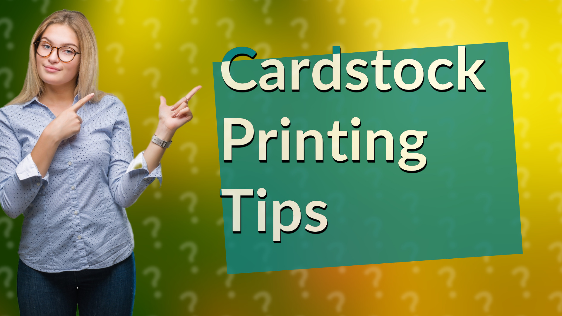 Cardstock Printing Tips