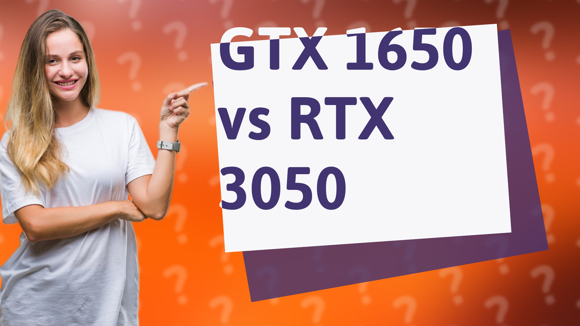 GTX 1650 vs RTX 3050