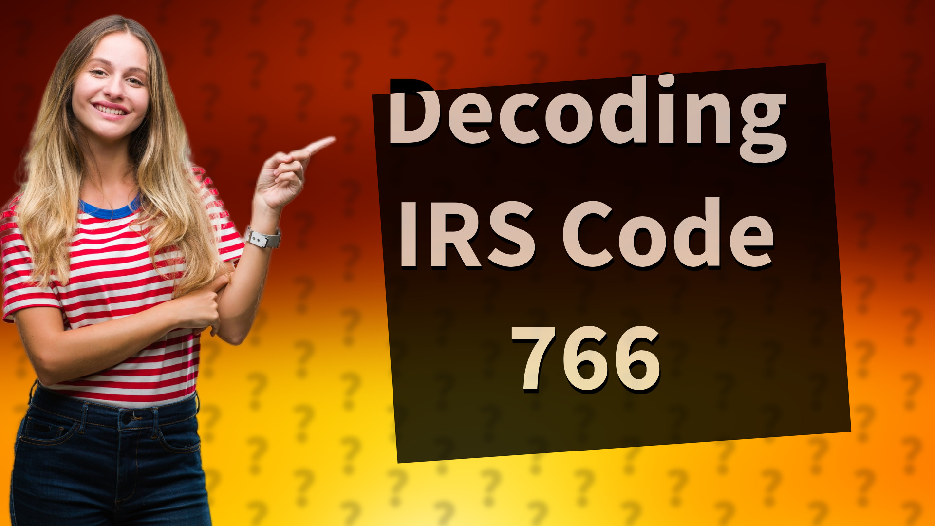 Decoding IRS Code 766
