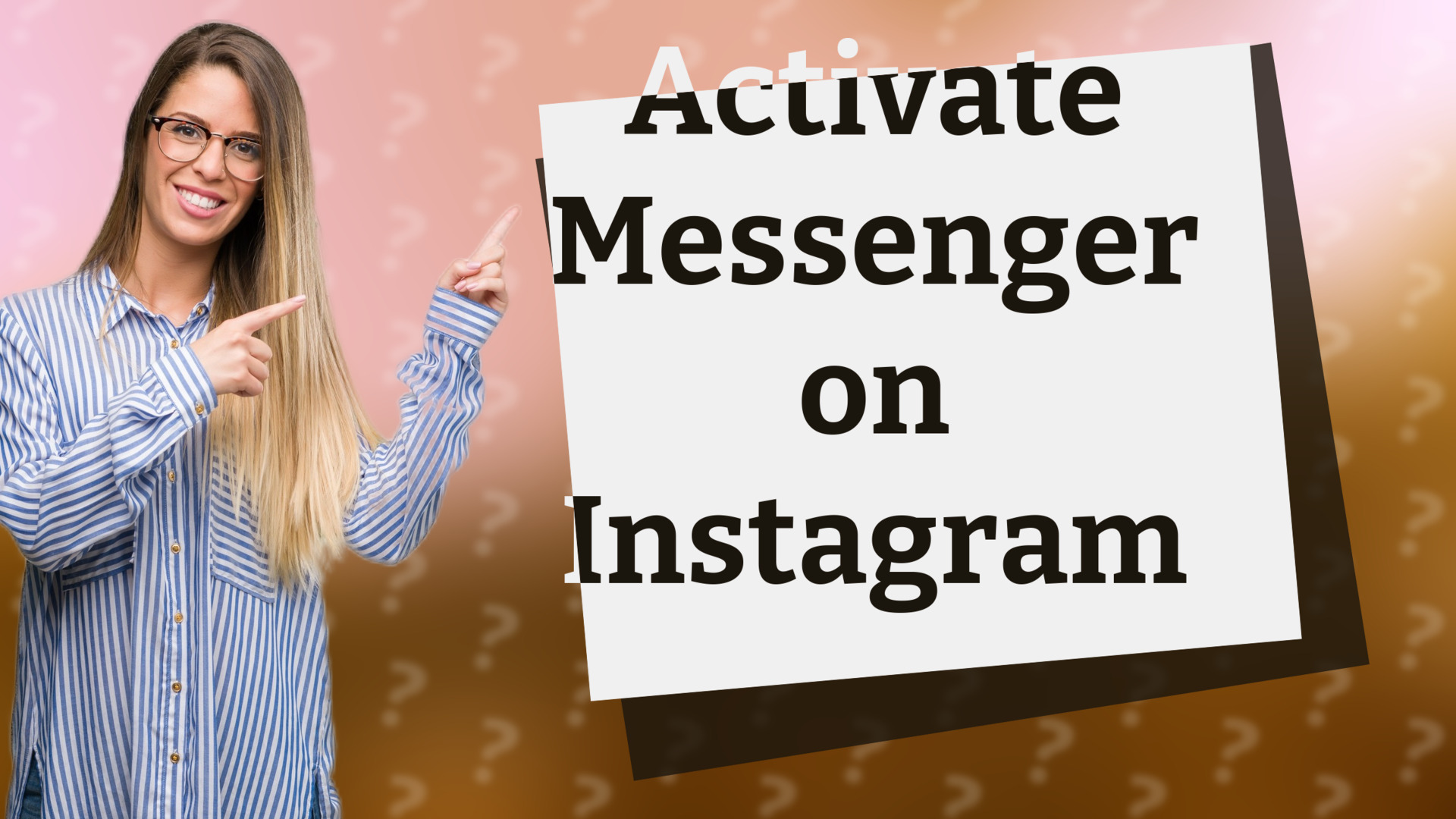 Activate Messenger on Instagram