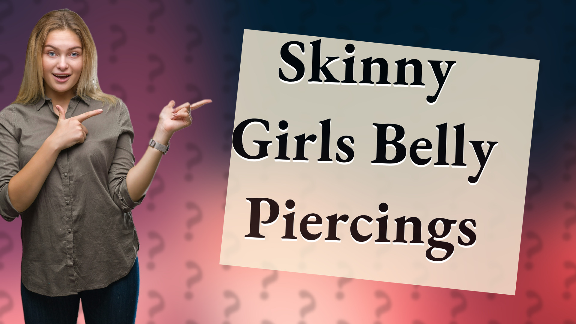 Skinny Girls Belly Piercings