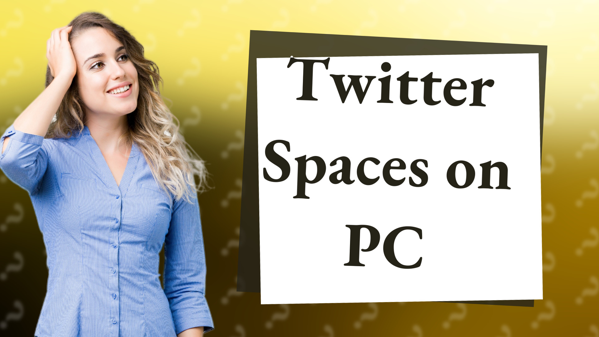 Twitter Spaces on PC