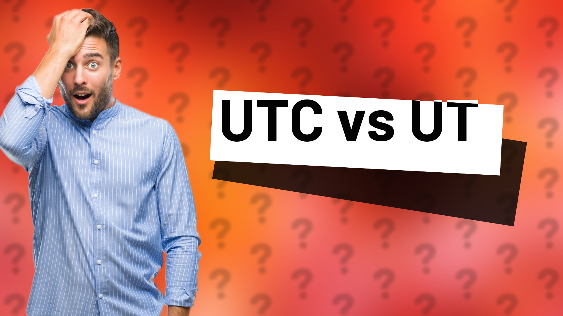 UTC vs UT