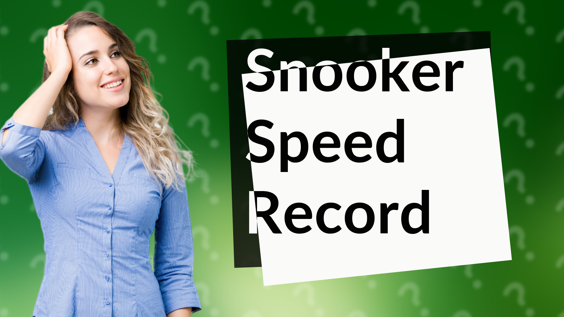 Snooker Speed Record