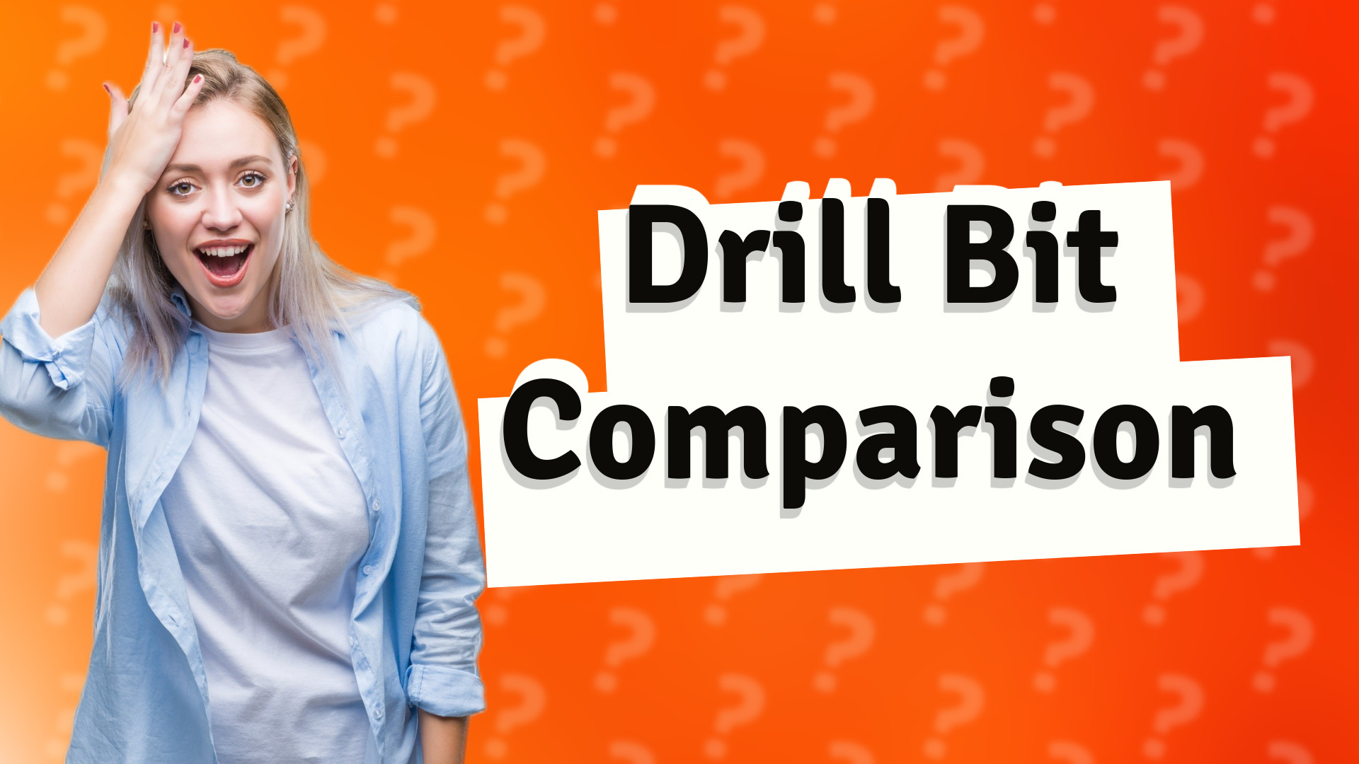 Drill Bit Comparison