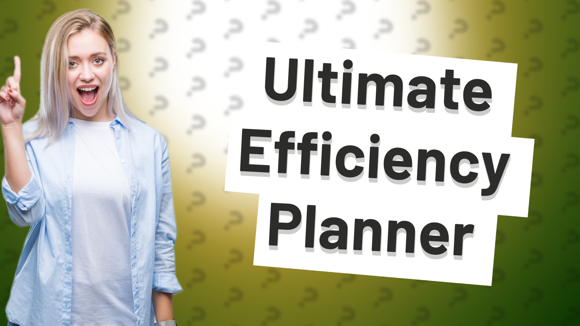 Ultimate Efficiency Planner