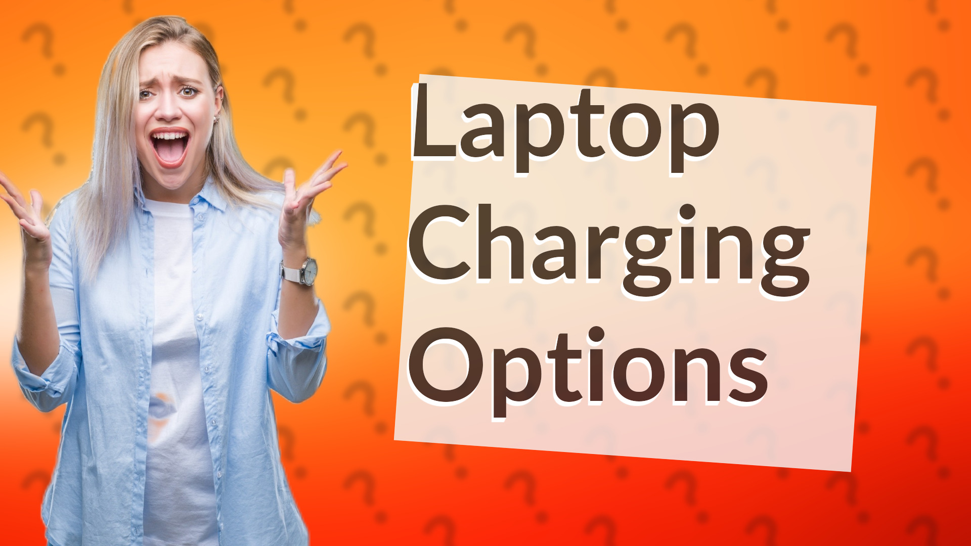 Laptop Charging Options